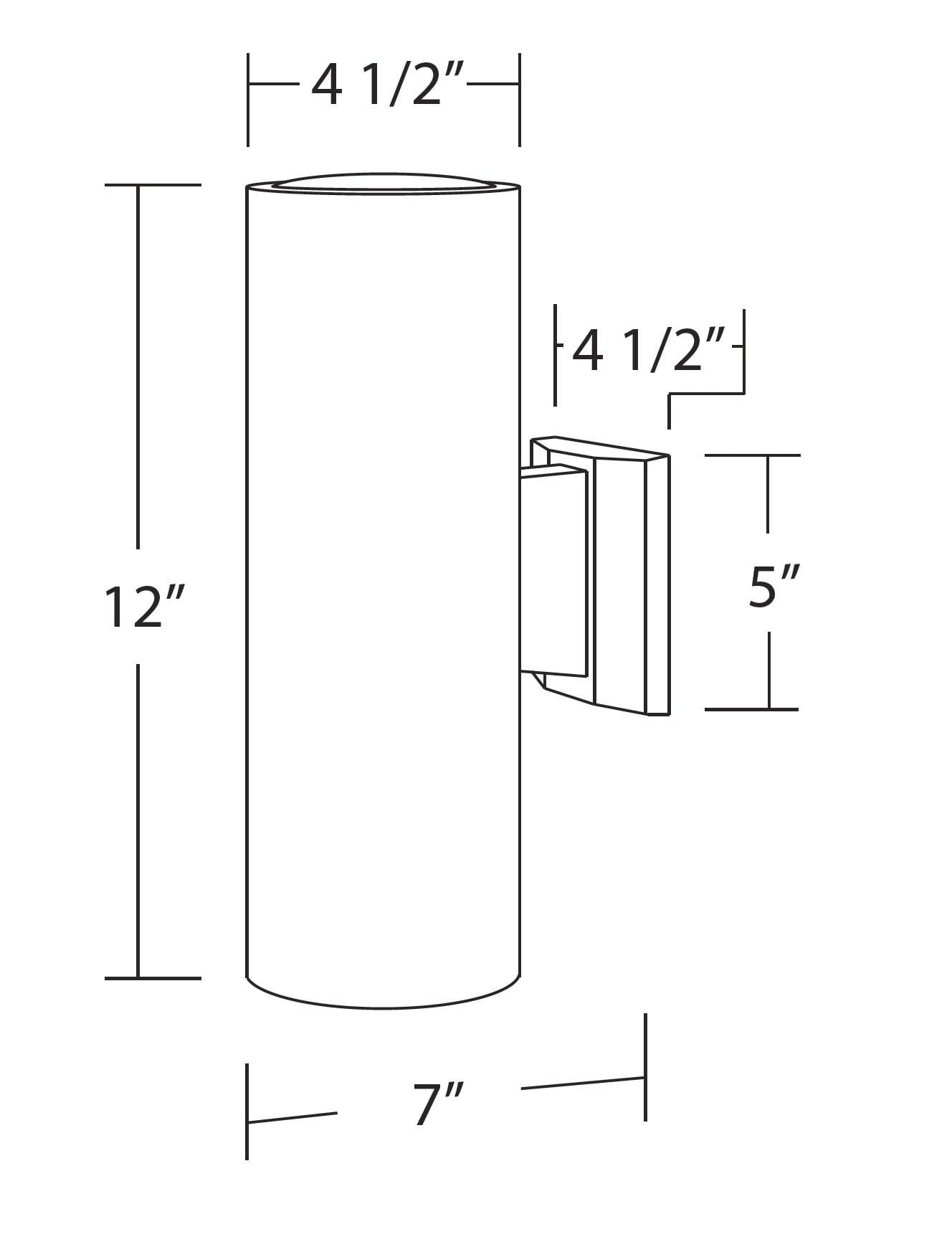 Burban Aluminum Wall Light