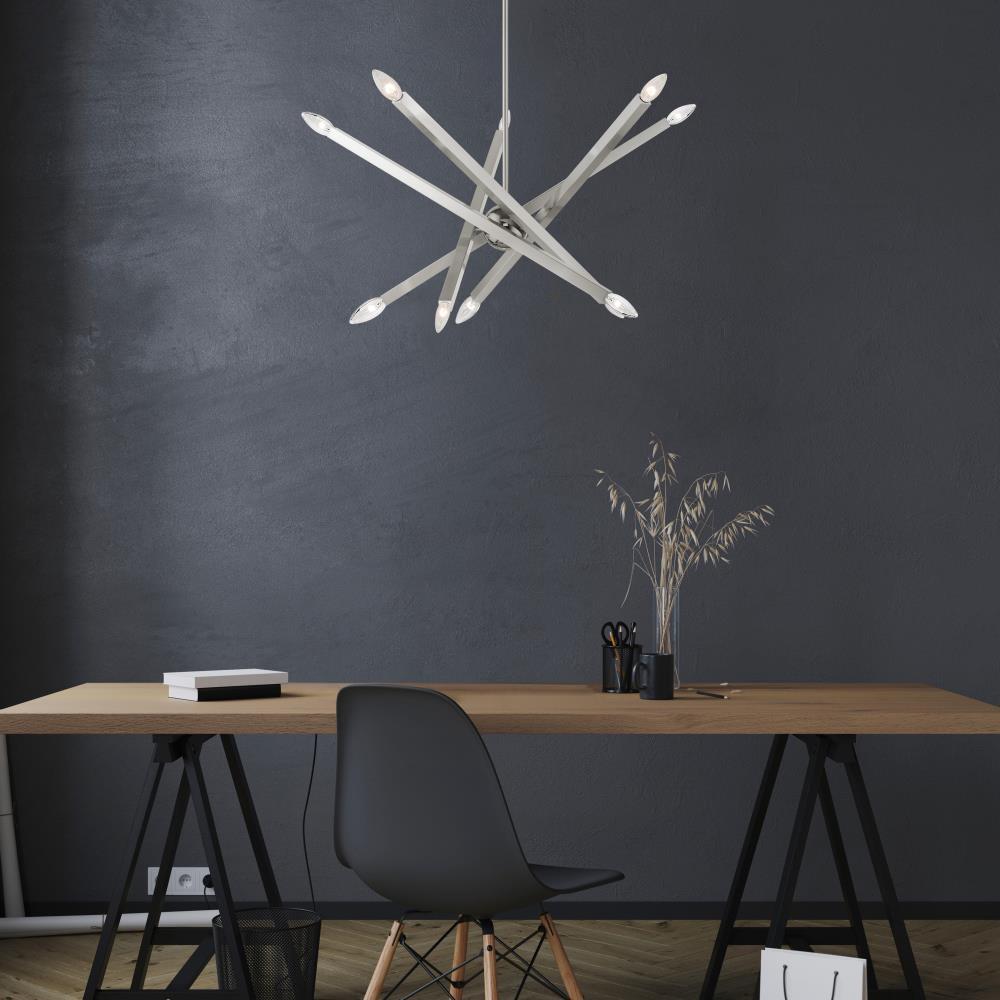 Livex Lighting - Moco - 10 Light Chandelier in Modern Style - 32 Inches wide by