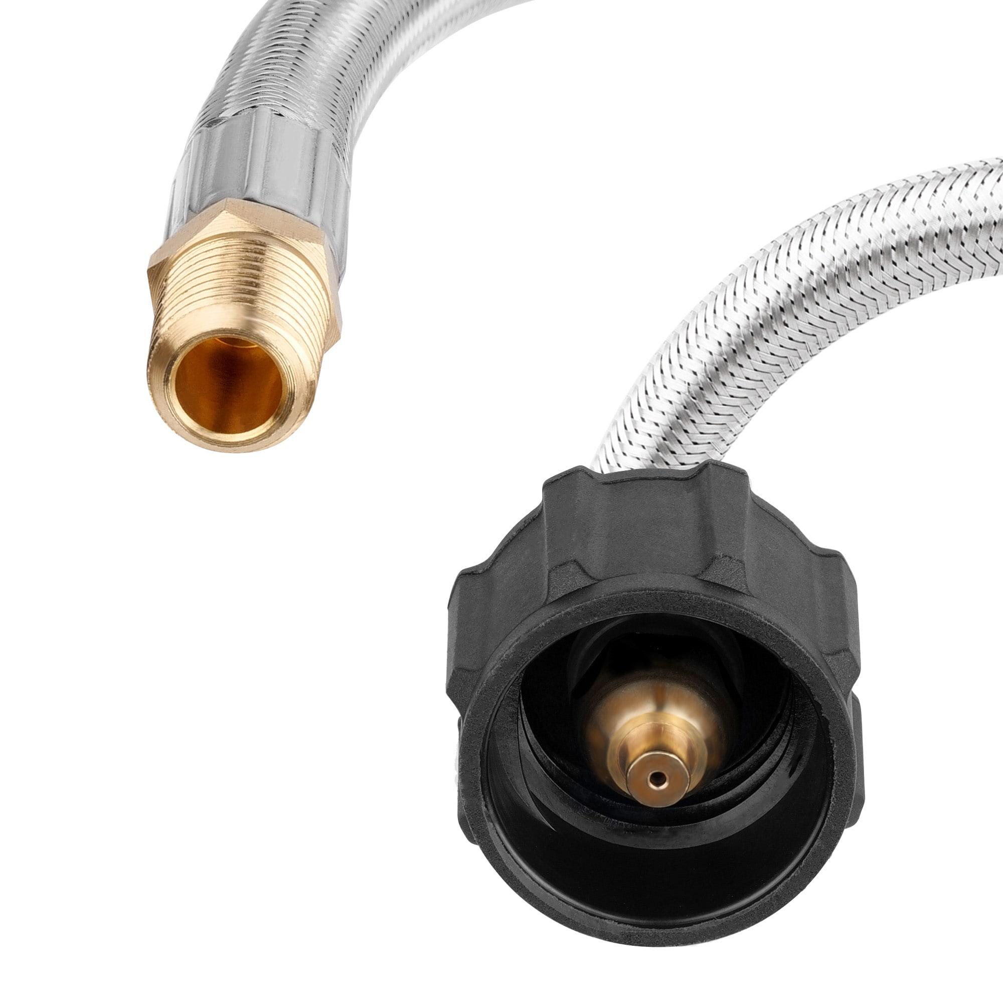 Empava 2pcs 1/4” NPT Pigtail Propane Stainless Braided Hose- CSA Certified ,EMPV-12EH42