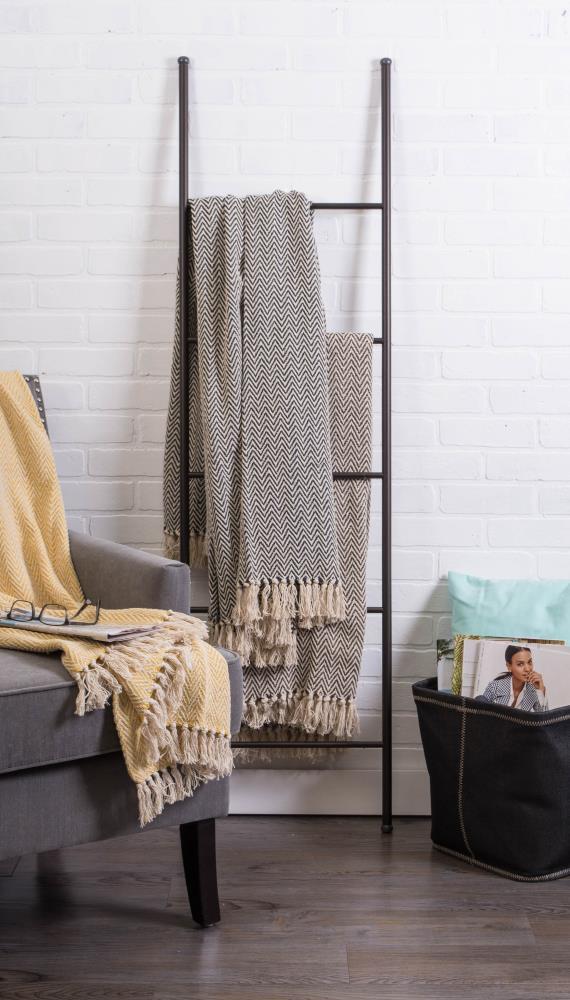 Design Imports Hand Woven Throw Blanket
