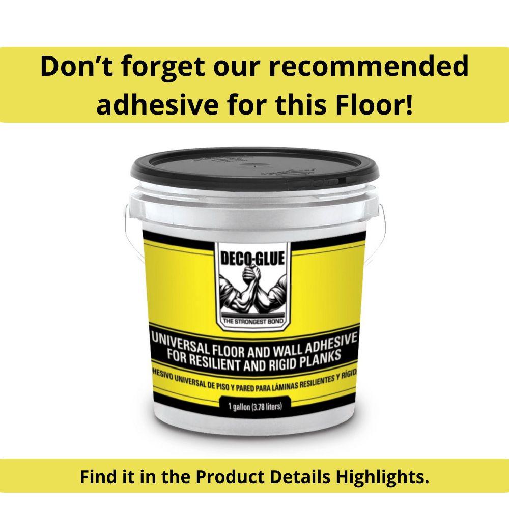 DecoProducts Colors Glue Down Floor and Wall DIY Multi-Tonal Style 6" x 36" x 2mm Luxury Vinyl Plank