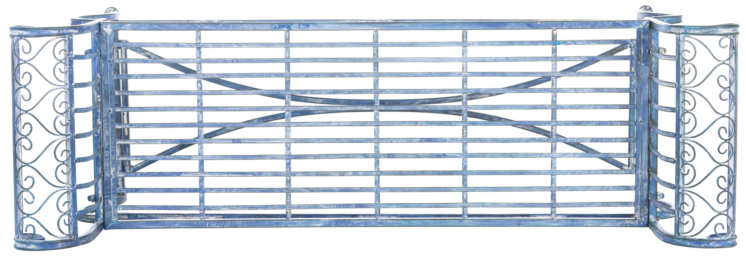 Brielle Bench - Outdoor - PAT5004 - Mossy Blue - Safavieh