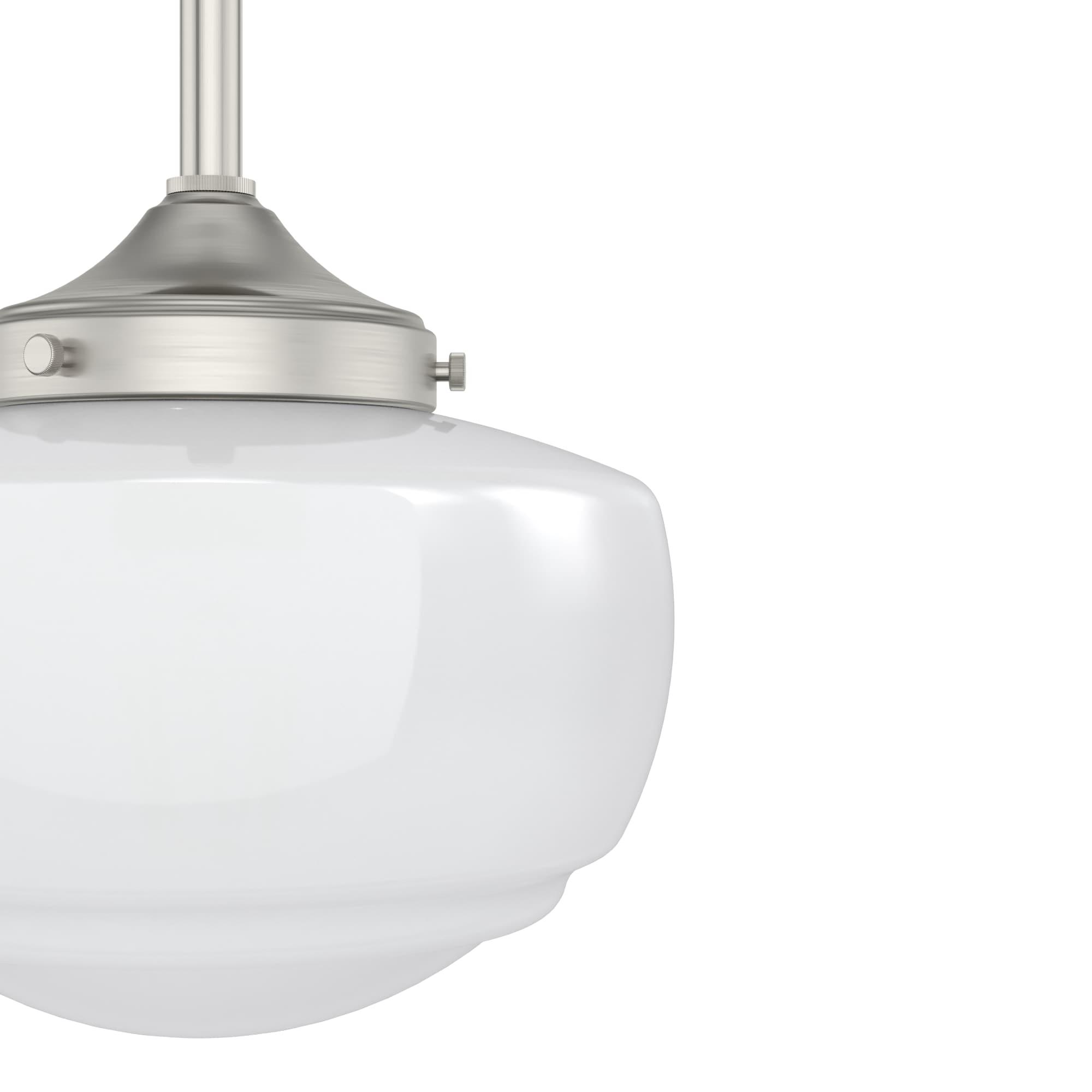 Saddle Creek 1 - Light Single Schoolhouse Pendant with Glass