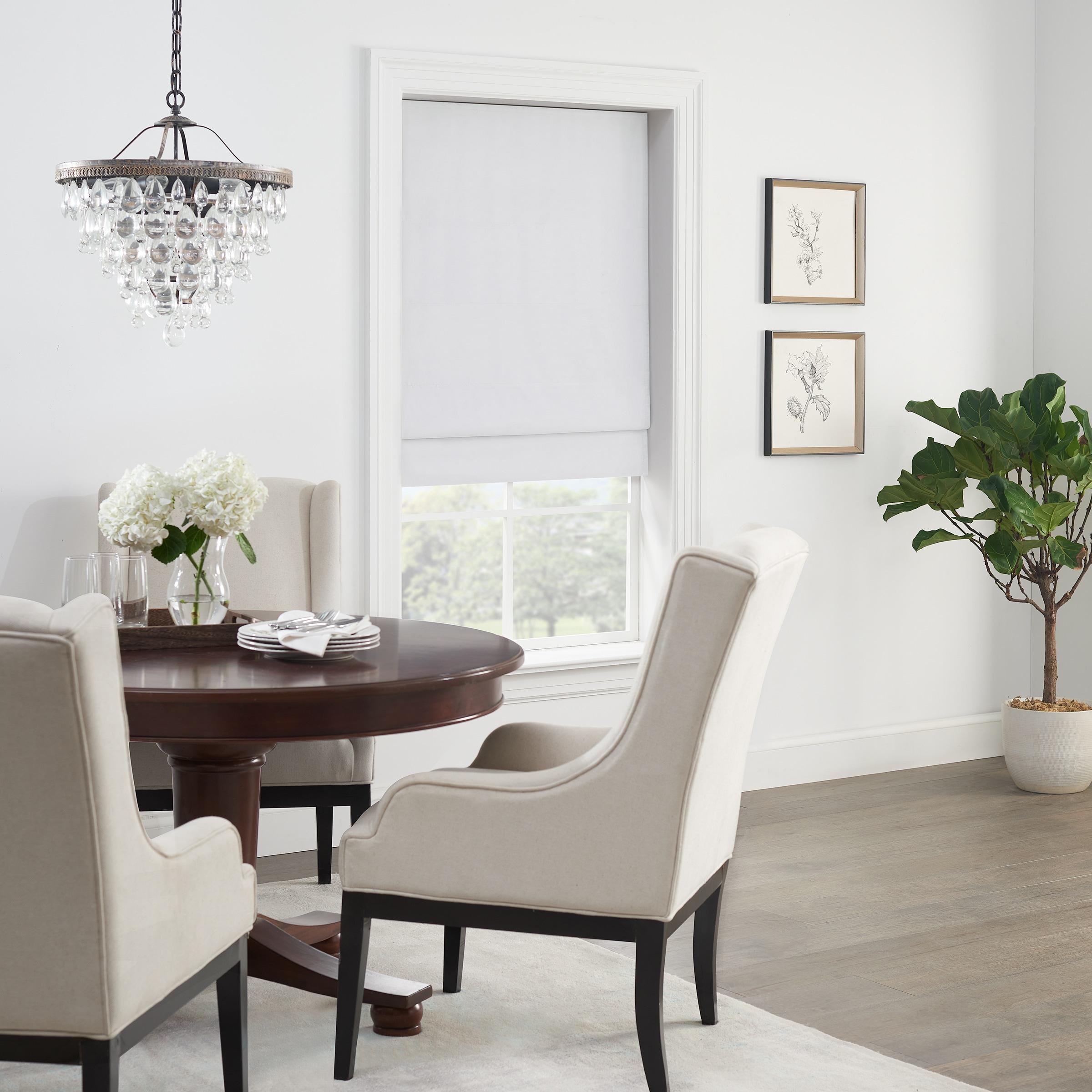 Eclipse Cordless Blackout Polyester Shade, White, 27 in x 64 in