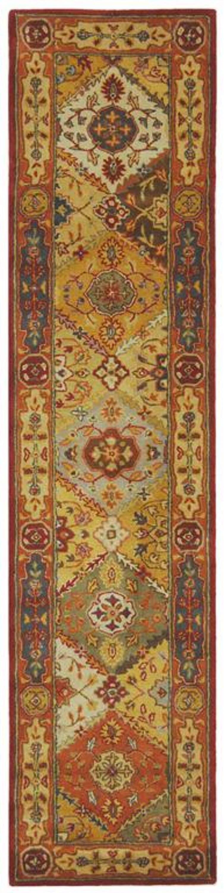 Heritage HG512 Hand Tufted Runner Rug - Multi - 2'3"x16' - Safavieh.