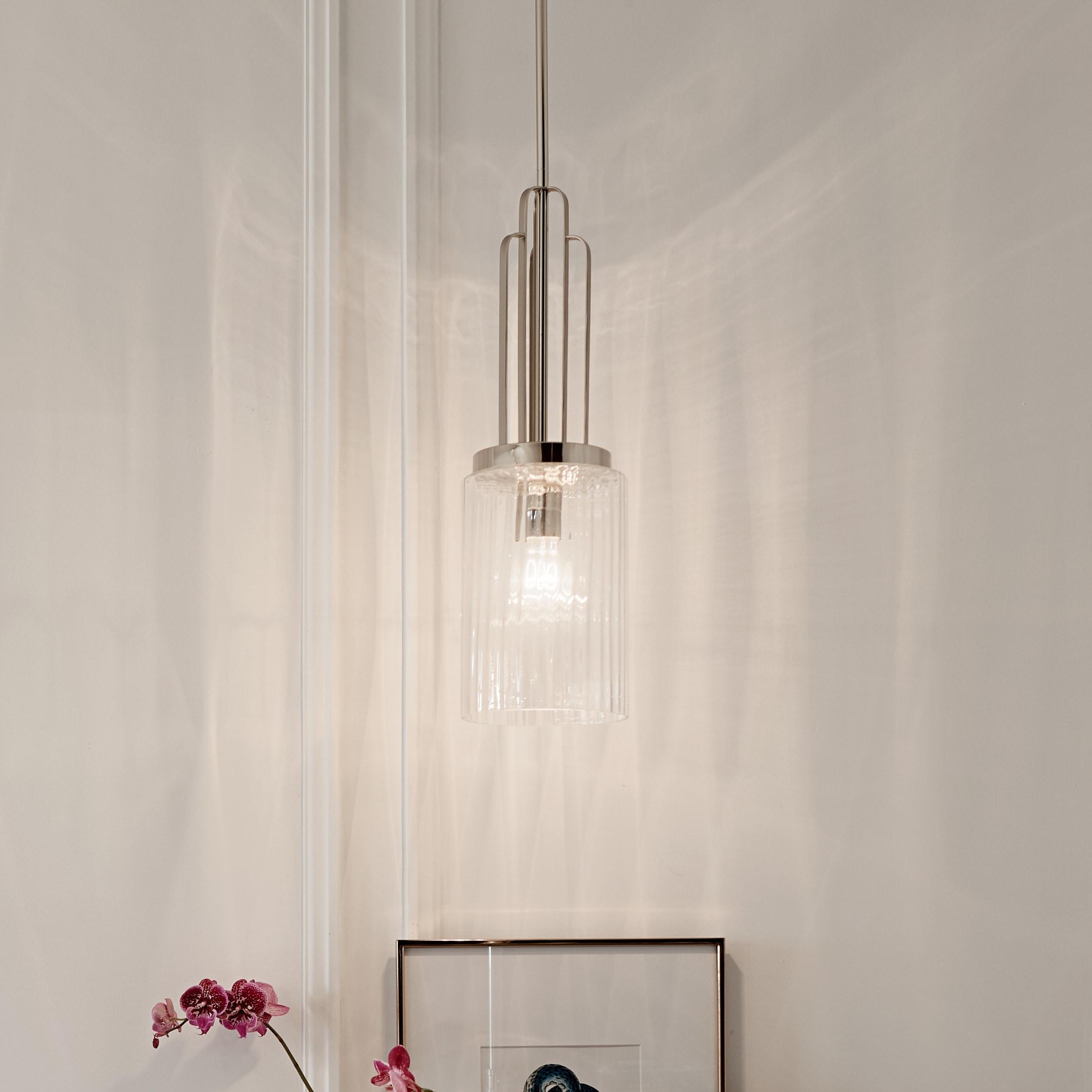 Kichler Lighting Kimrose 1 - Light Pendant in  Polished Nickel