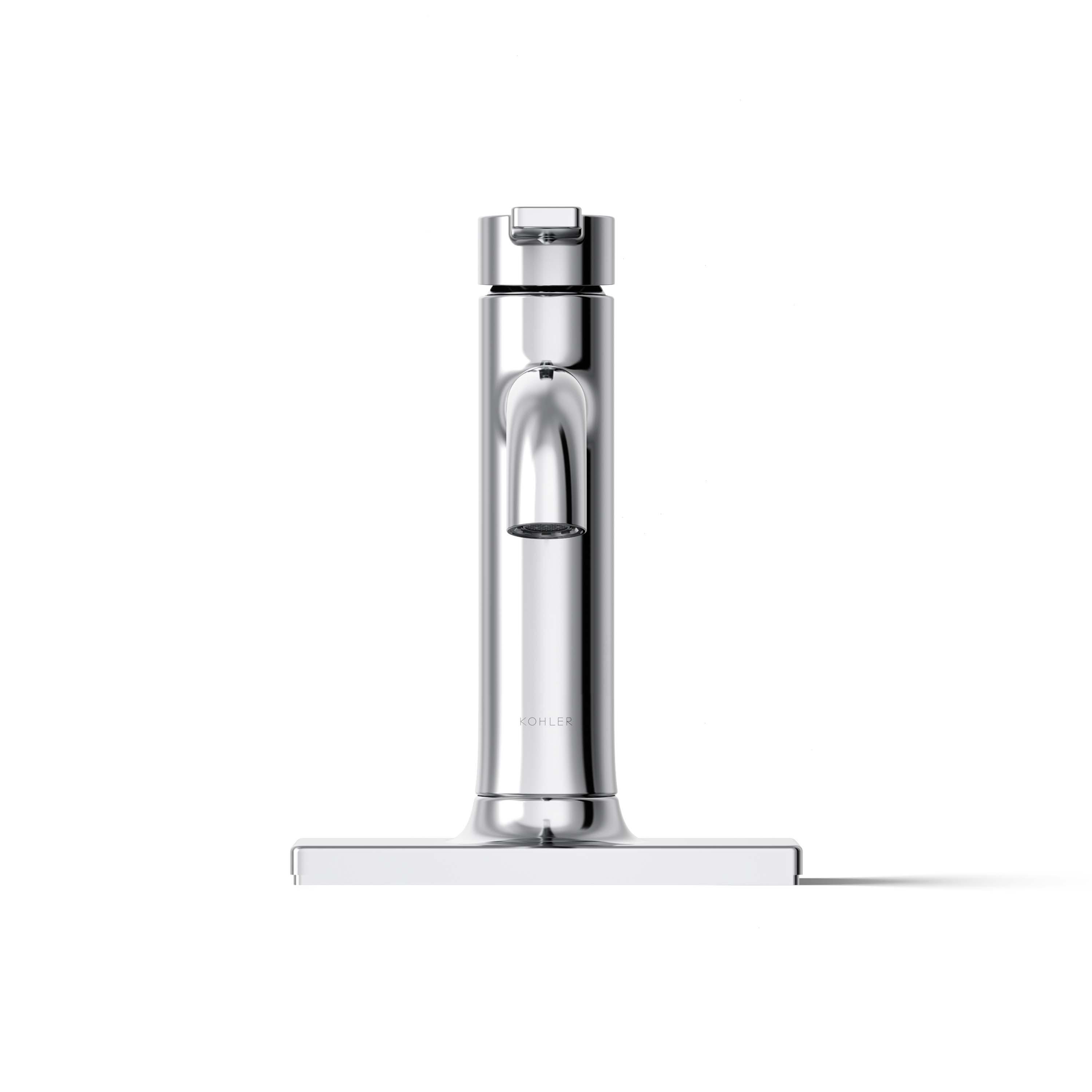 Polished Chrome Single-Handle Bathroom Sink Faucet