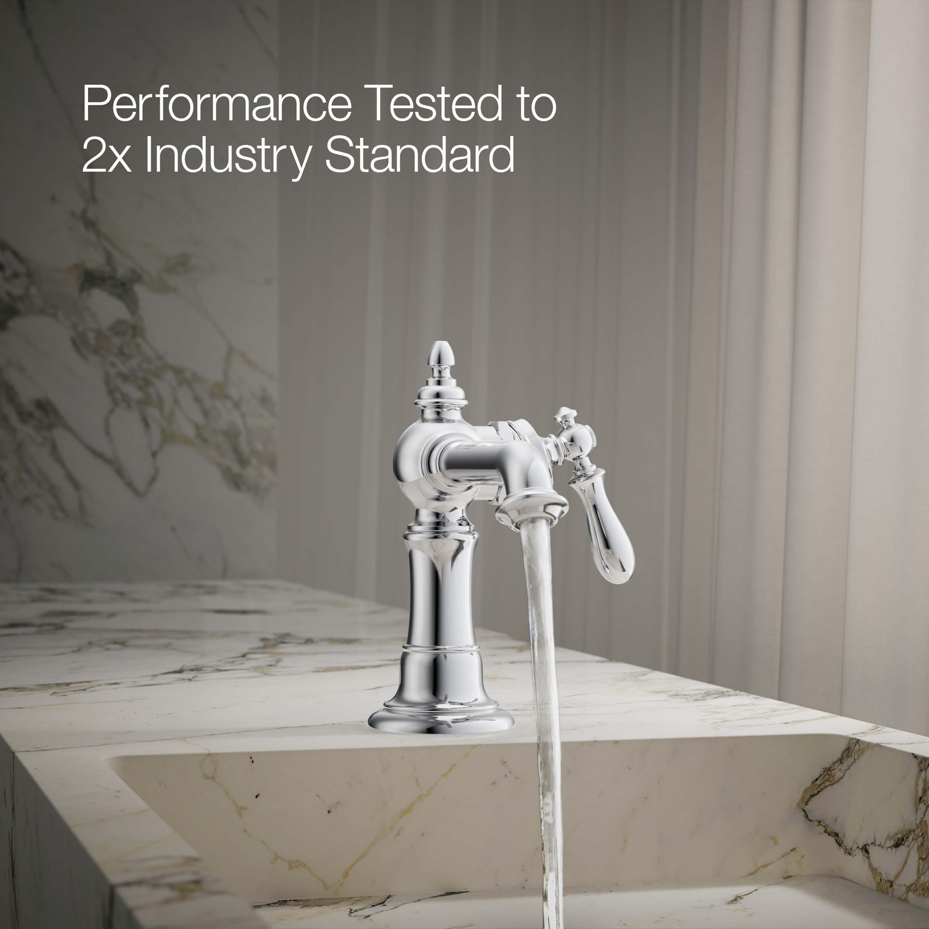 Artifacts® Single Hole Bathroom Faucet with Drain Assembly