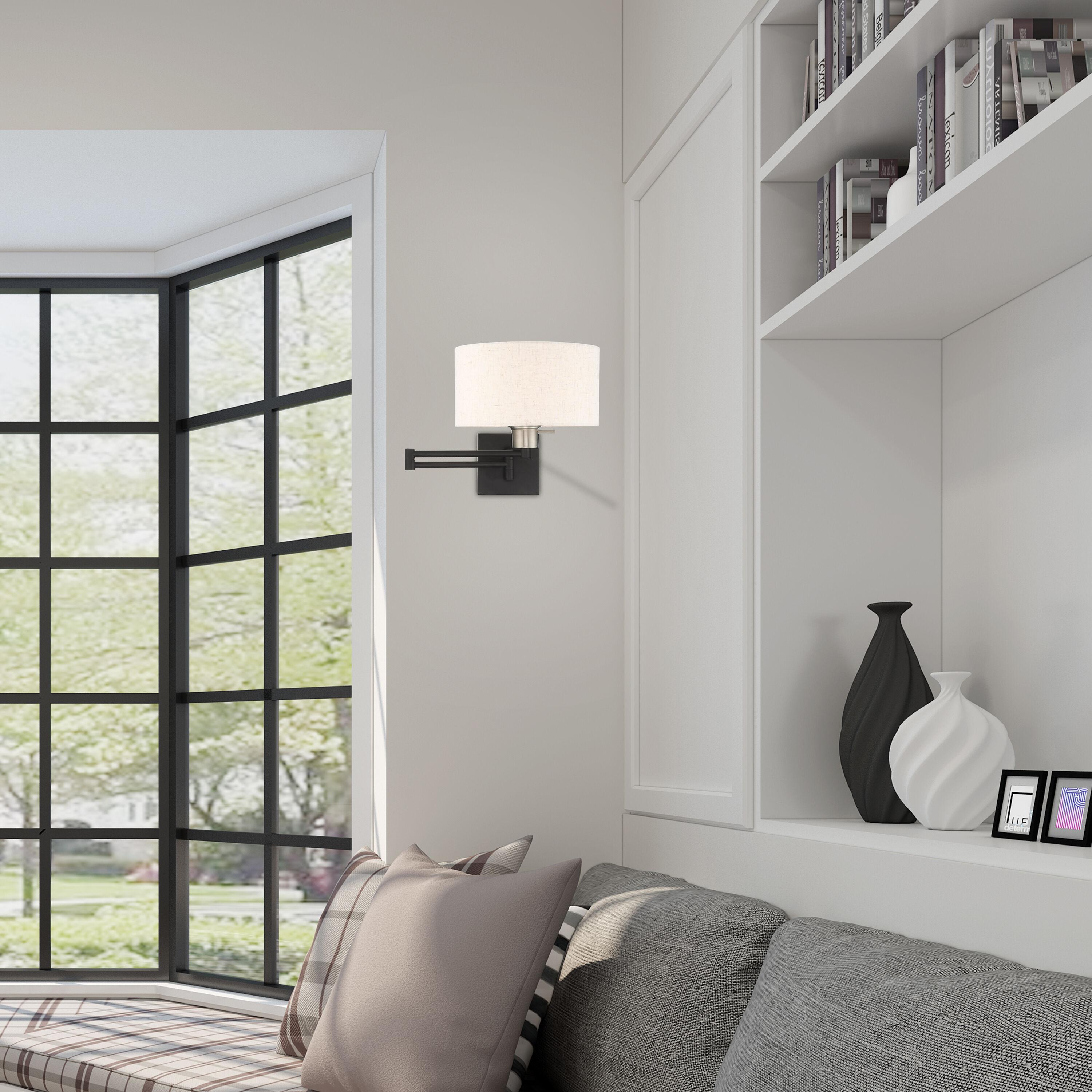 Livex Lighting 1 - Light Wall Light in  Black