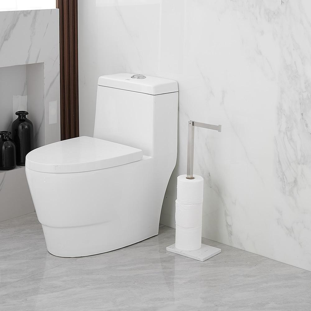 Free Standing Toilet Paper Holder with Weighted Base