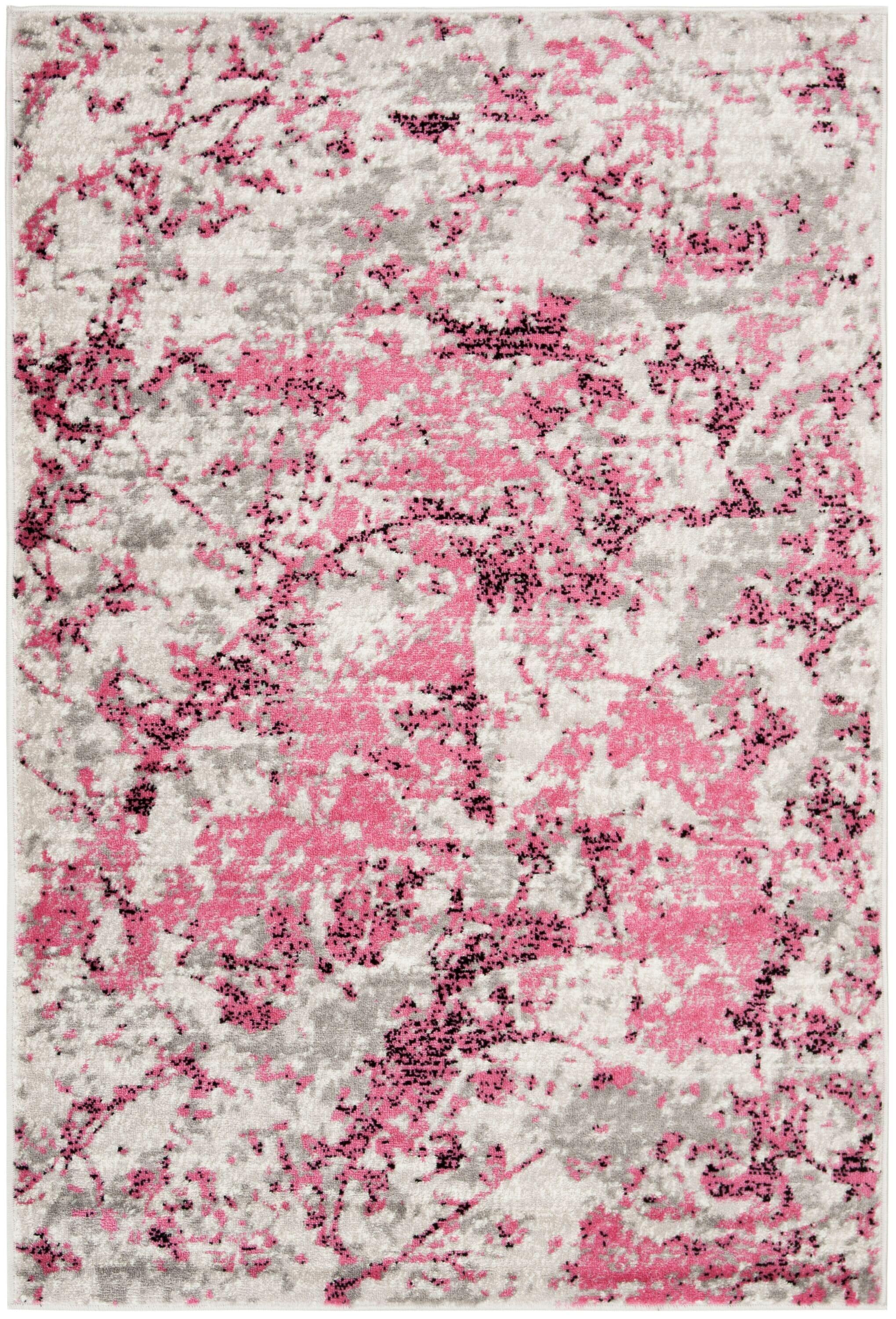 Skyler SKY186 Power Loomed Area Rug - Pink/Ivory - 4'x6' - Safavieh.