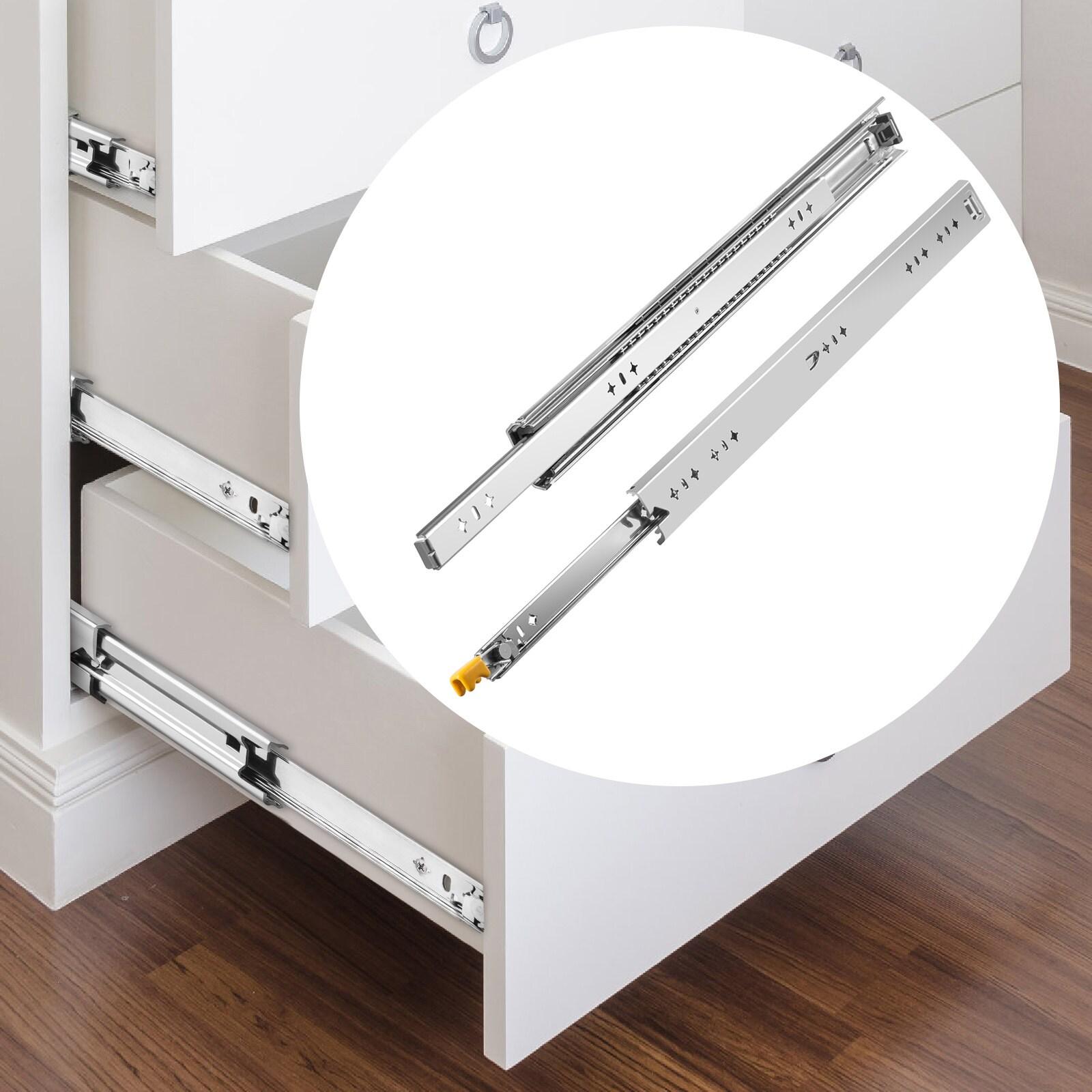 VEVOR Full Extension 2.1'' Side Mount Metal Drawer Slide (Set of 2)