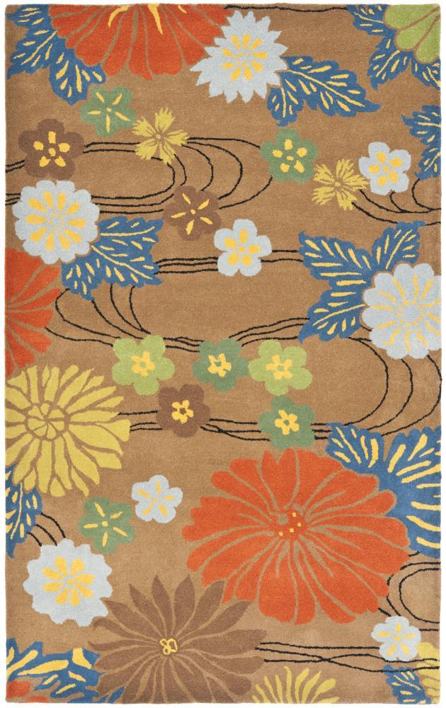 Soho SOH738 Hand Tufted Indoor Area Rug - Brown/Multi - 5'x8' - Safavieh.