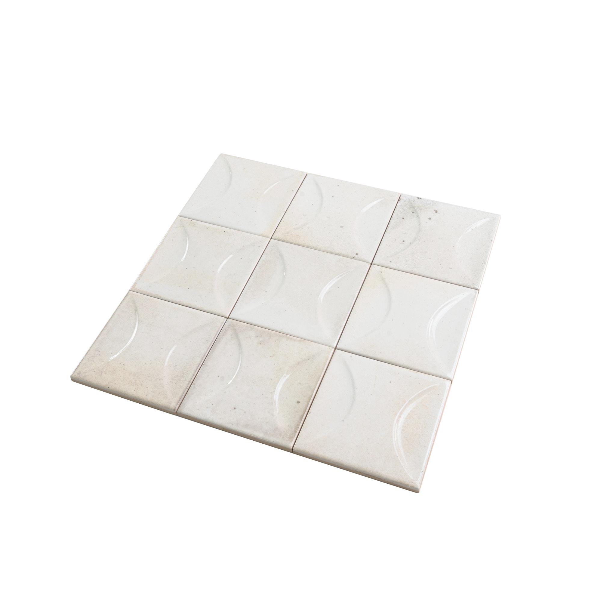 Apollo Tile Antiek 3.94 in. x 3.94 in. Glossy Ceramic Square Deco Wall Tile (6.68 sq. ft./case) (60-pack)
