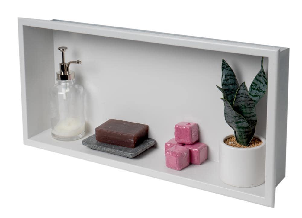 Adhesive Stainless Steel Shower Shelf