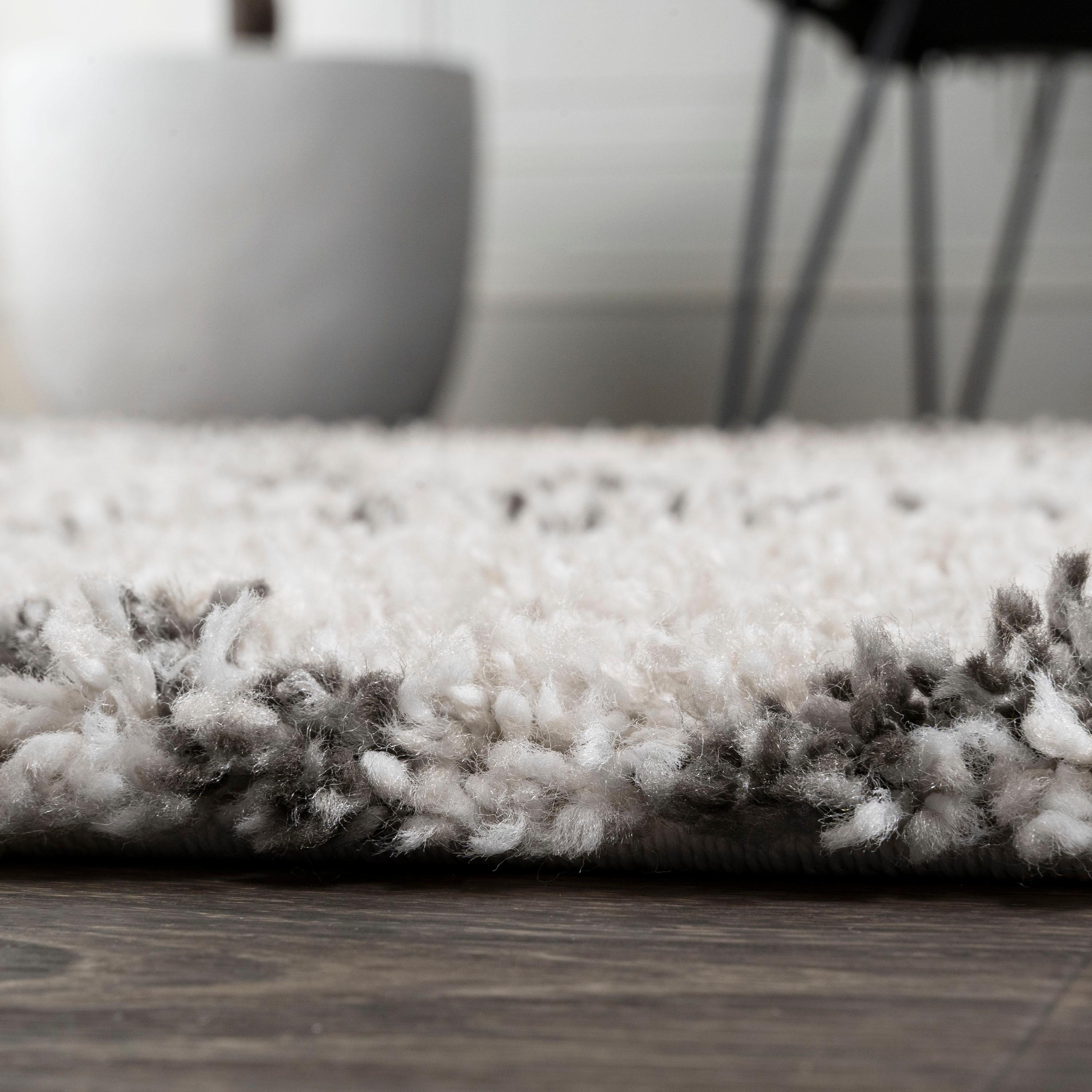 2'x8' Soller Diamond Trellis Shag Runner Rug, Beige - JONATHAN Y