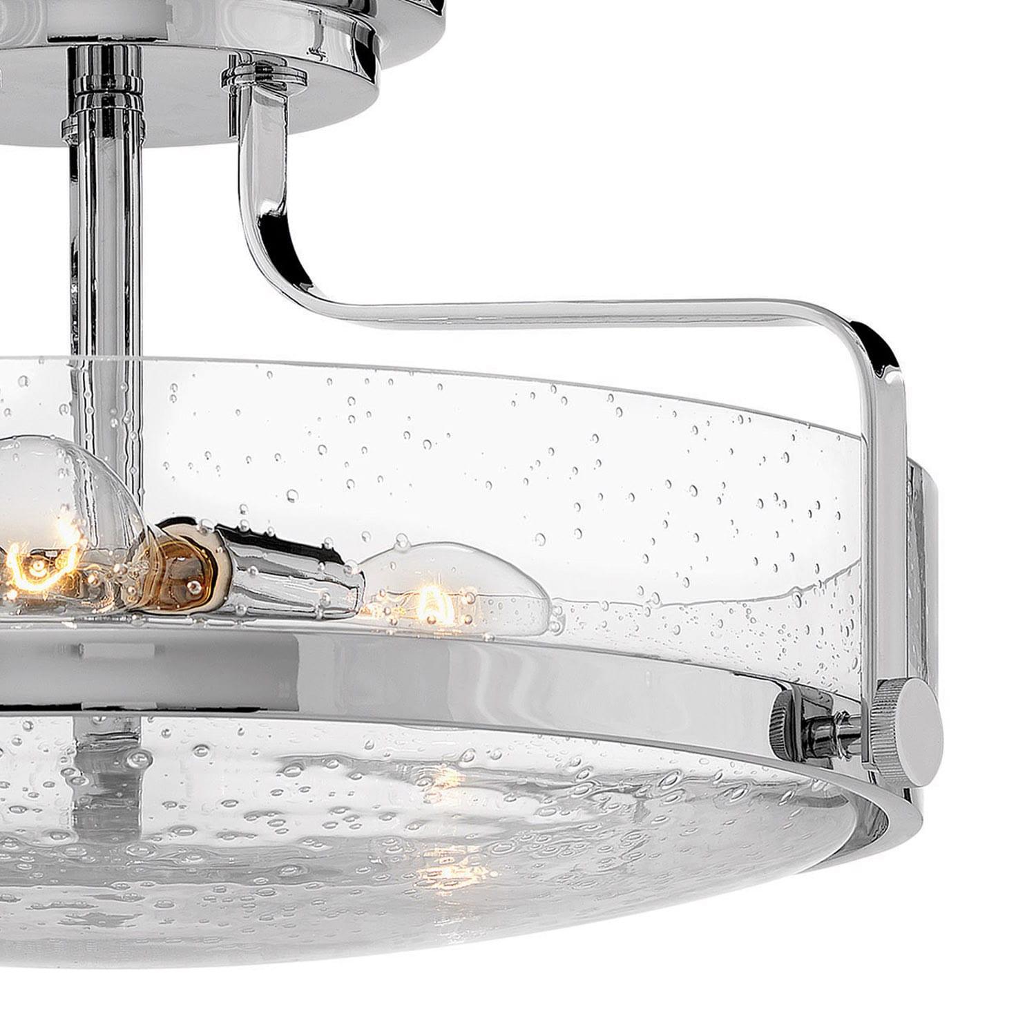 Harper 3-Light Semi-Flush Mount Retro Ceiling Light