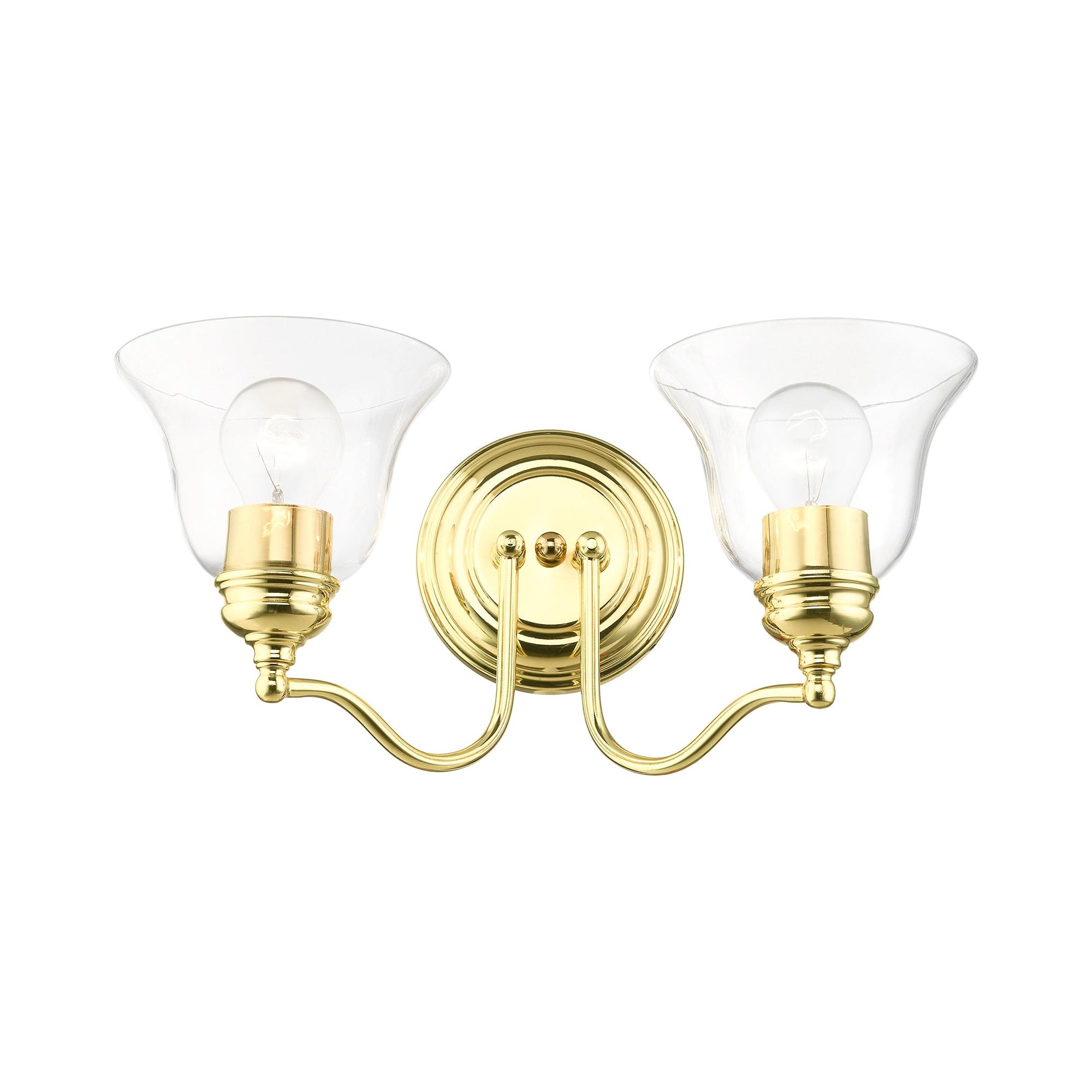 Livex Lighting Moreland 2 - Light Vanity in  Polished Brass