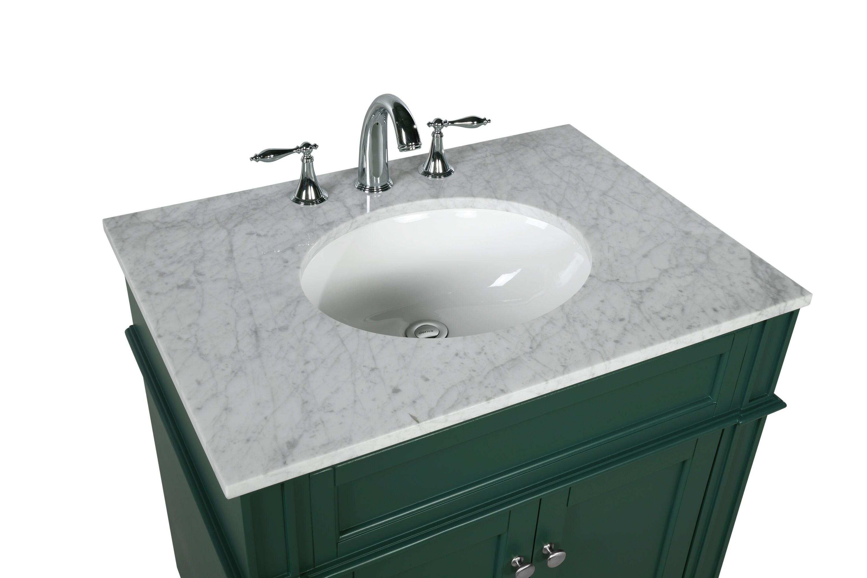 Elegant Decor  30 in. Single Bathroom Vanity in Green