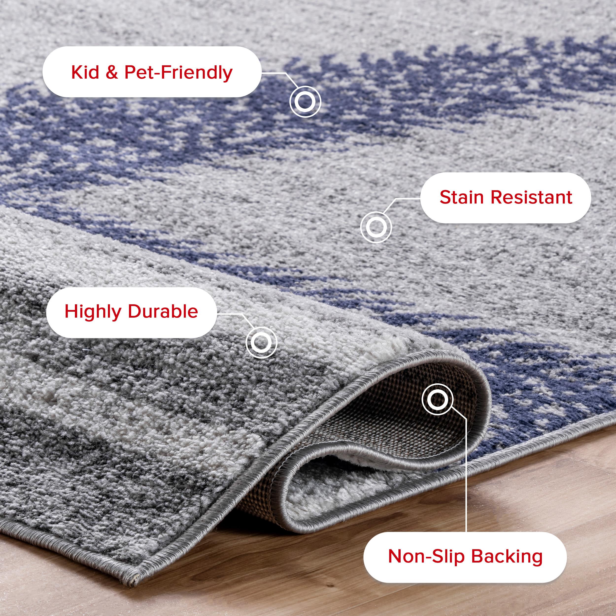 Nuloom Starfish Animal Print 4x6 Indoor Area Rug for Living Room Bedroom Dining Room Kitchen, Grey/Blue