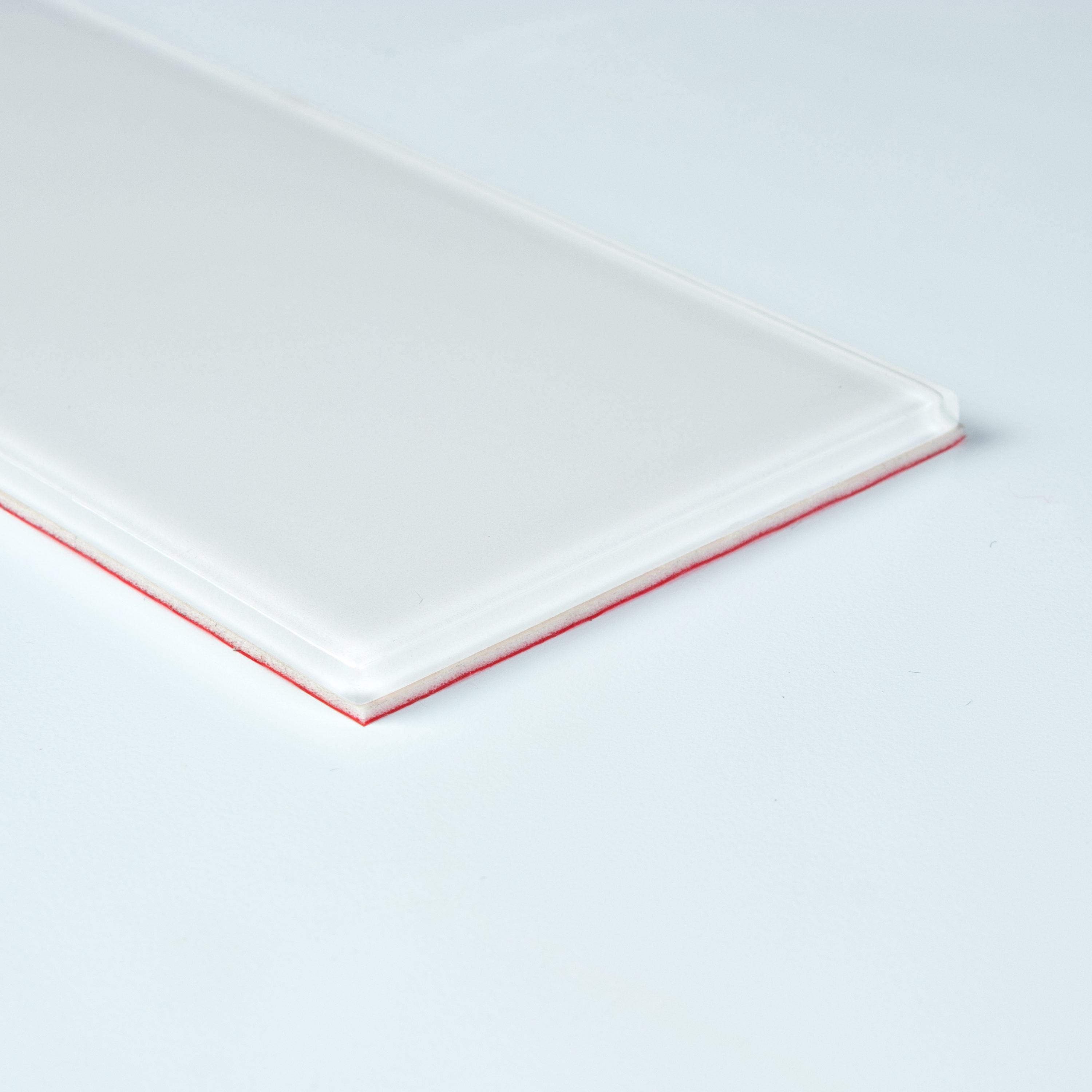 3'' W x 6'' L Glass Peel and Stick Subway Tile