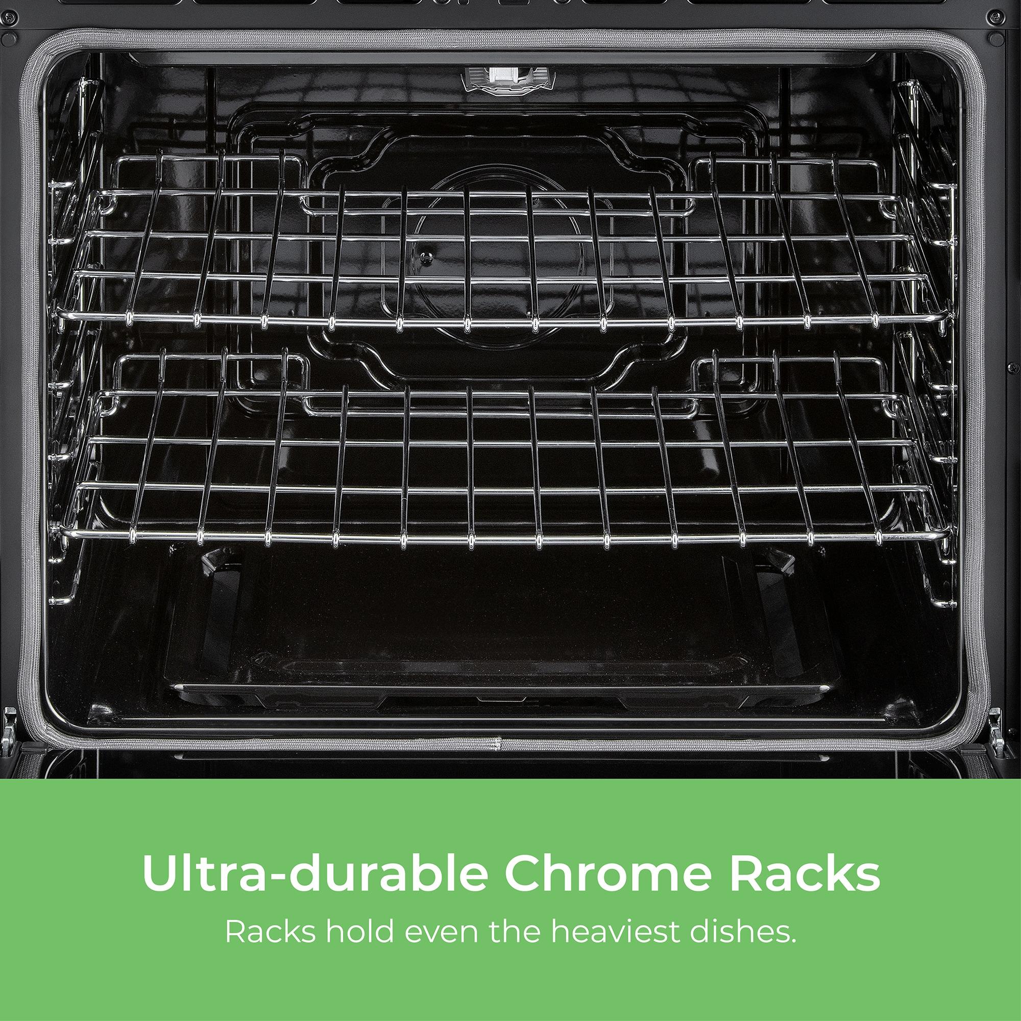 Kenmore 5.6 cu. ft. Front-Control Gas Range with 5 Burners and Hidden Bake Stainless Steel