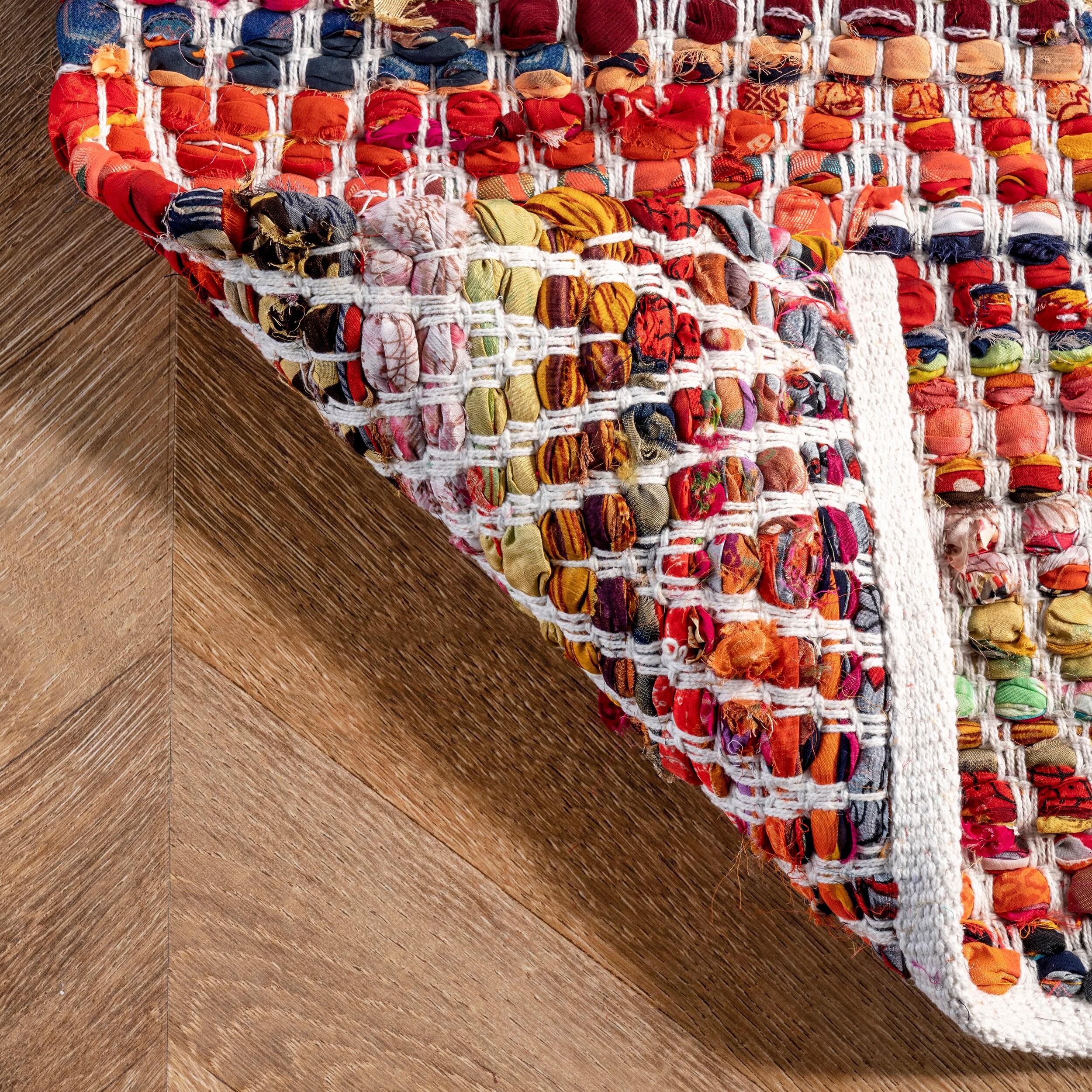 3'x5' Hand Woven Chevron Rochell Area Rug Magenta - nuLOOM: Flatweave, Contemporary, Indoor, Polyester & Cotton