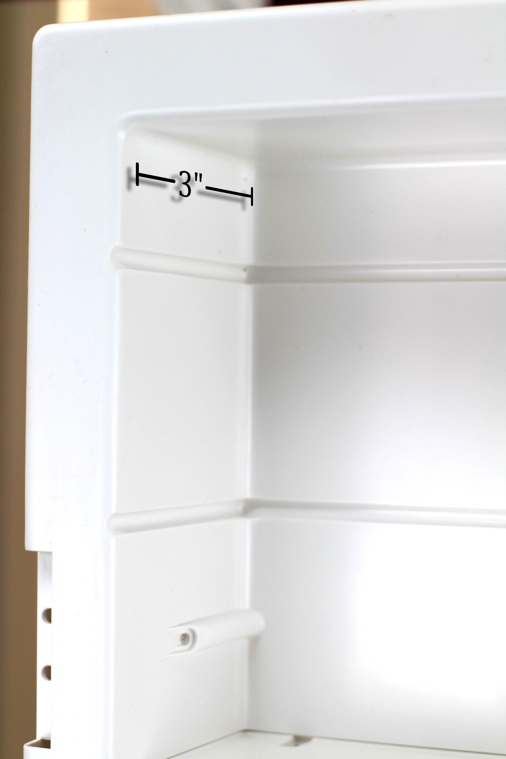 21-2-26-07 Media 16in x 26in Frameless Recessed Medicine Cabinet with 7 shelves