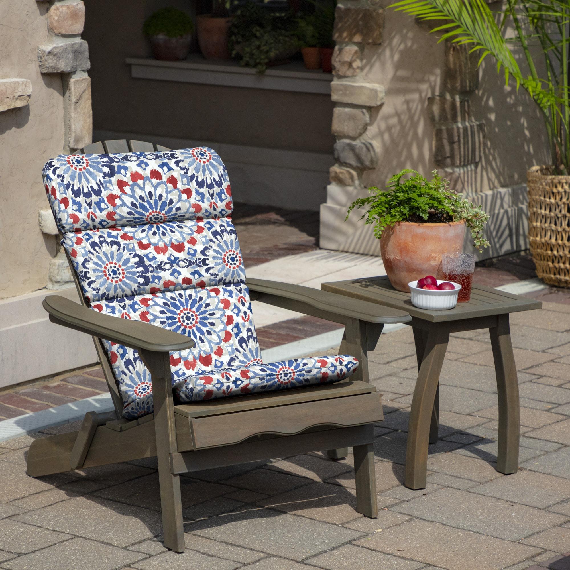 ARDEN Outdoor Rocking Chair or Adirondack Cushion, 20 x 17, Water Repellent, Fade Resistant 17 x 20, Clark Blue