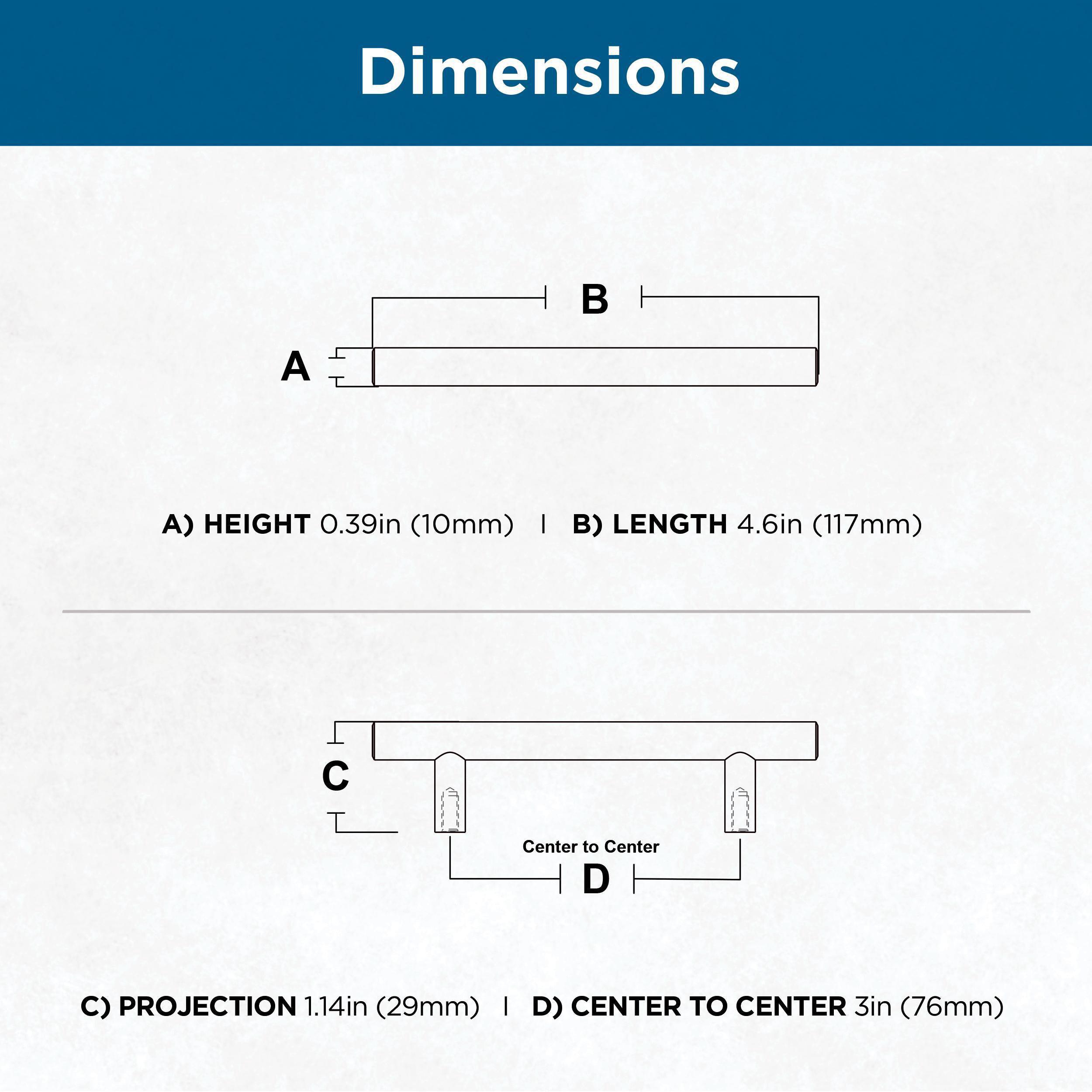 Franklin Brass Simple Round Bar Cabinet Drawer Pull (Set of 30)