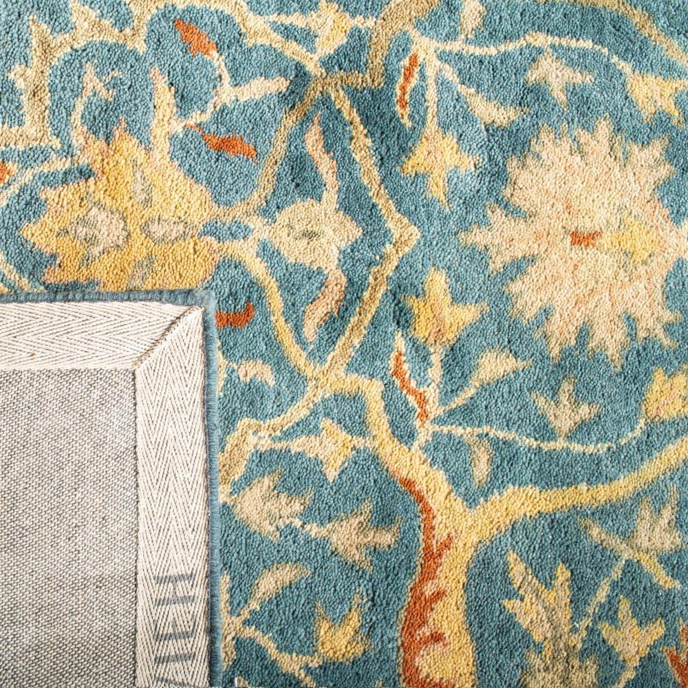 Antiquity AT14 Hand Tufted Indoor Area Rug - Blue - 5'x8' - Safavieh
