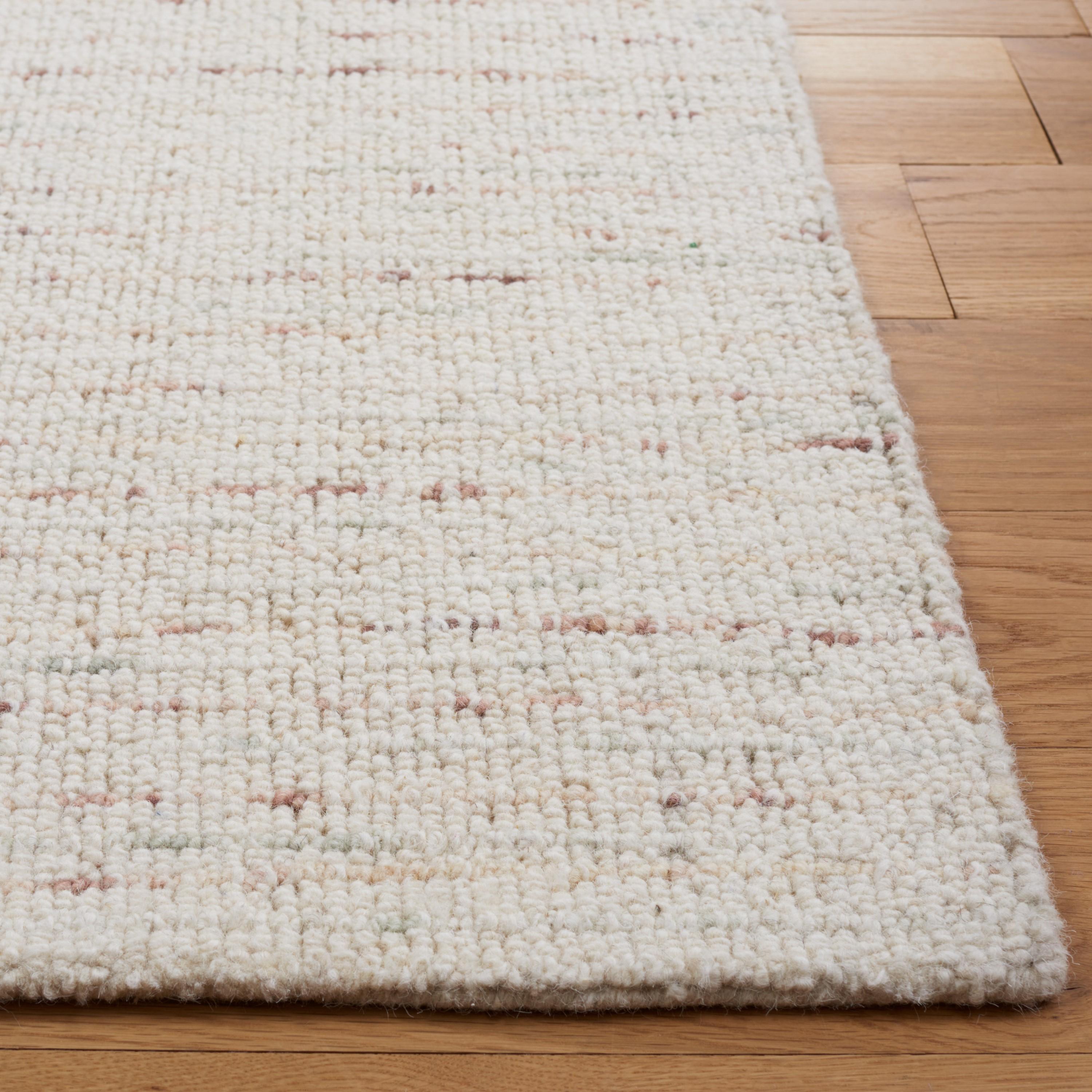 Abstract ABT468 Handmade Indoor Area Rug - Ivory/Brown - 4'x6' - Safavieh