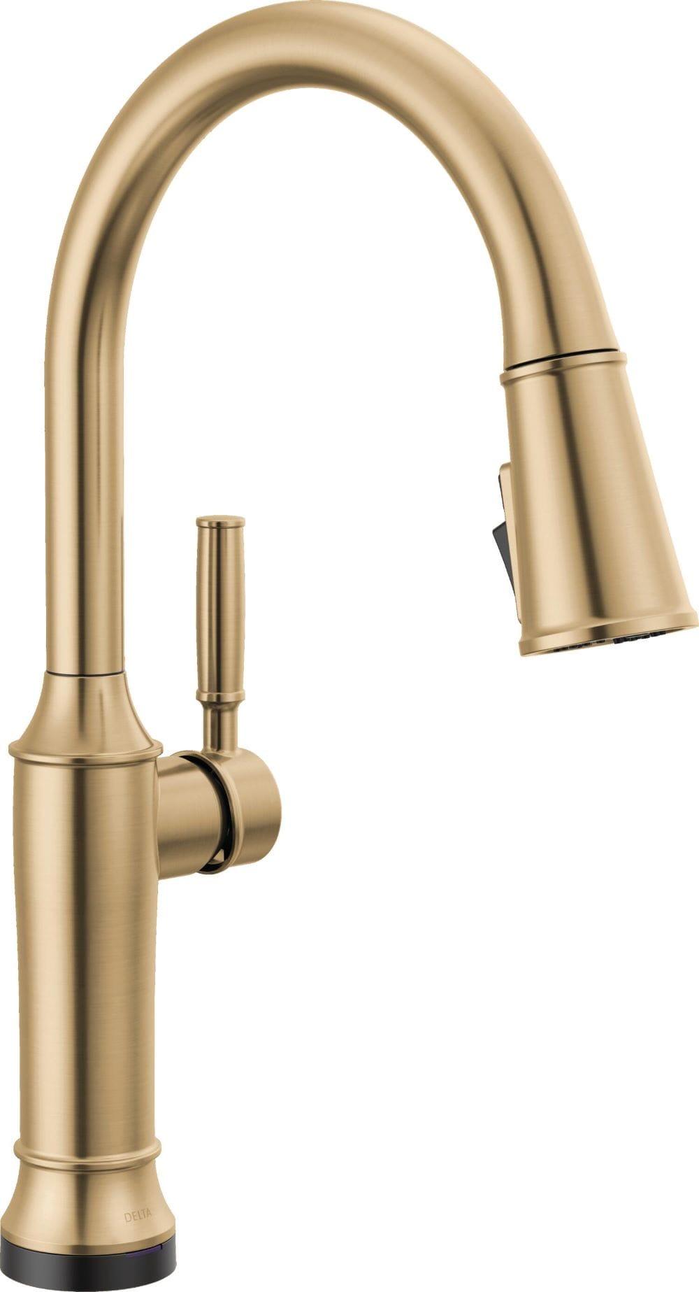 Renaldi Brushed Gold Touchless Pull-Down Kitchen Faucet