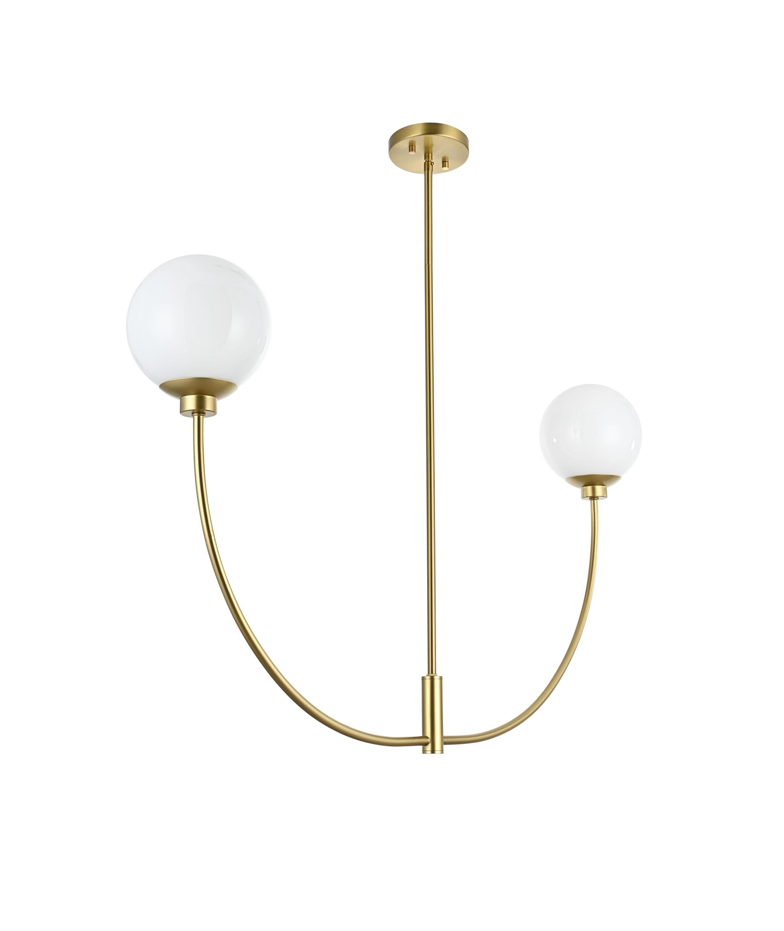 Elegant Lighting Nyomi 36-Inch Chrome Chandelier with Sleek Form