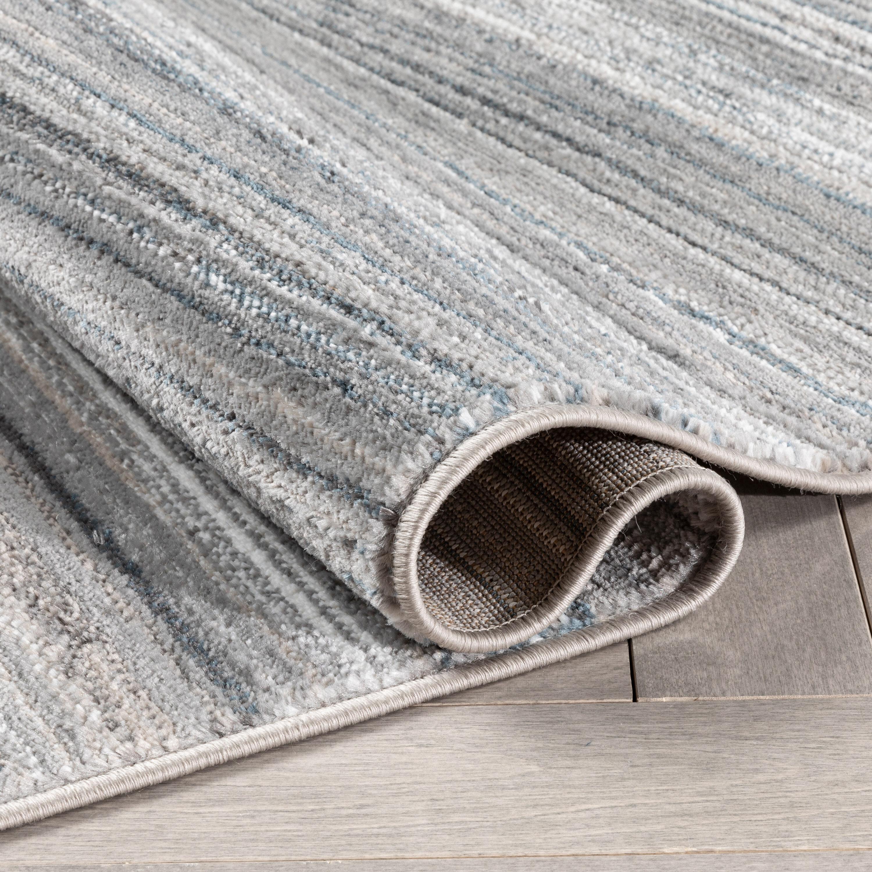 Well Woven Verity Moroccan Area Rug, 3.92' x 5.25', Eclectic Geometric Pattern, Soft, Glam Pile, Distressed Design & Modern Color Palette