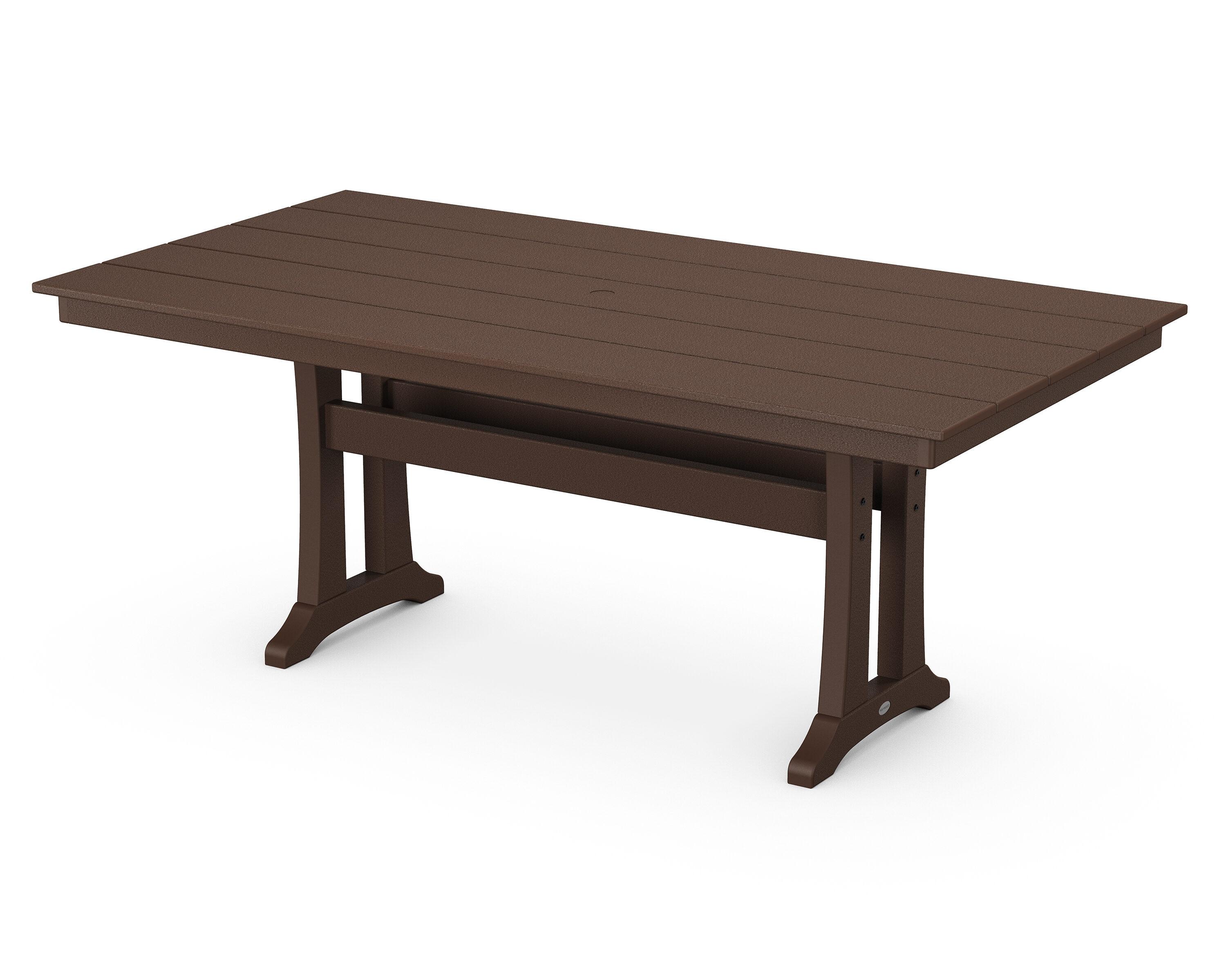 Farmhouse Trestle 37.75" x 72.25" Dining Table
