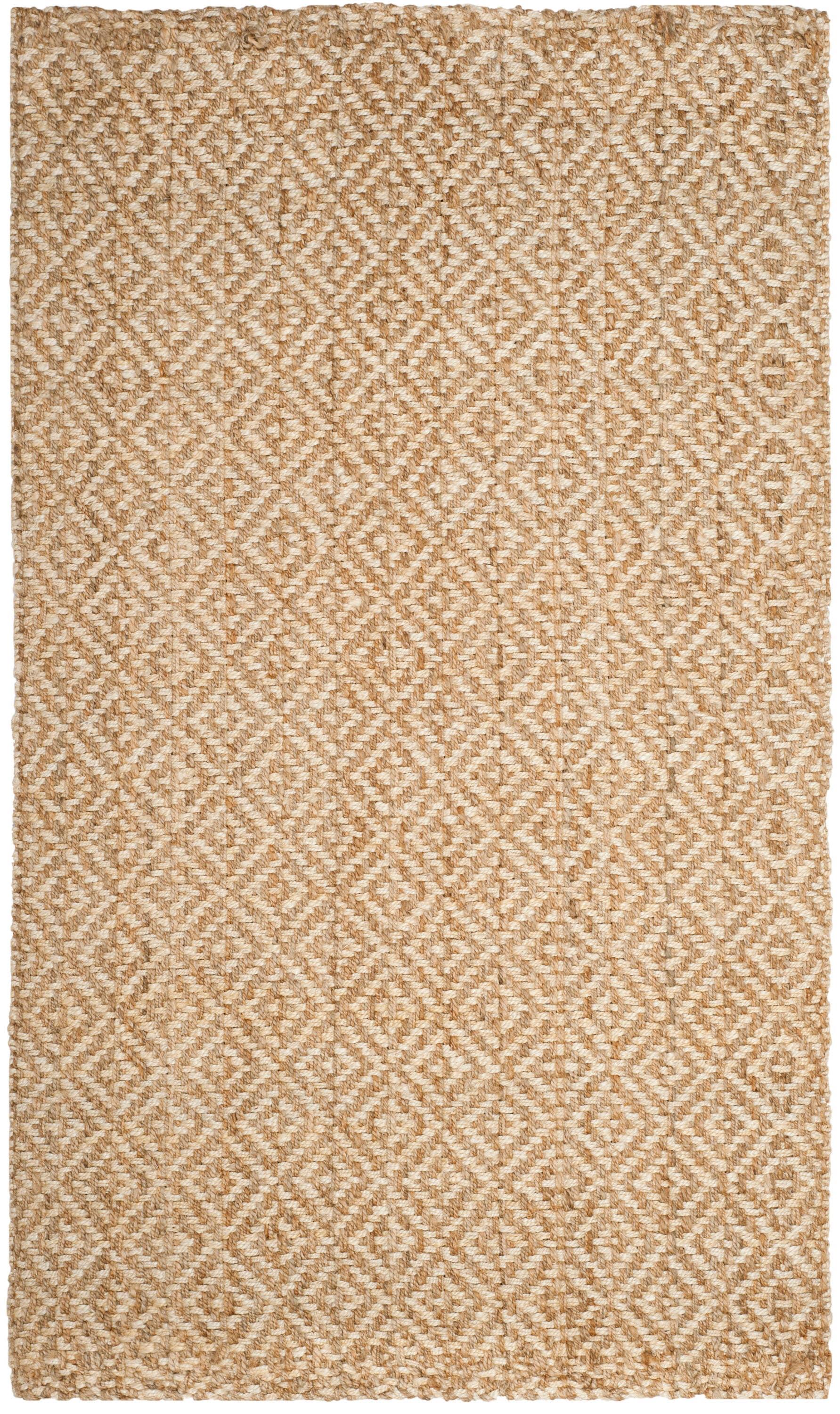 Natural Fiber NF261 Hand Woven Indoor Area Rug - Ivory/Natural - 4'x6' - Safavieh