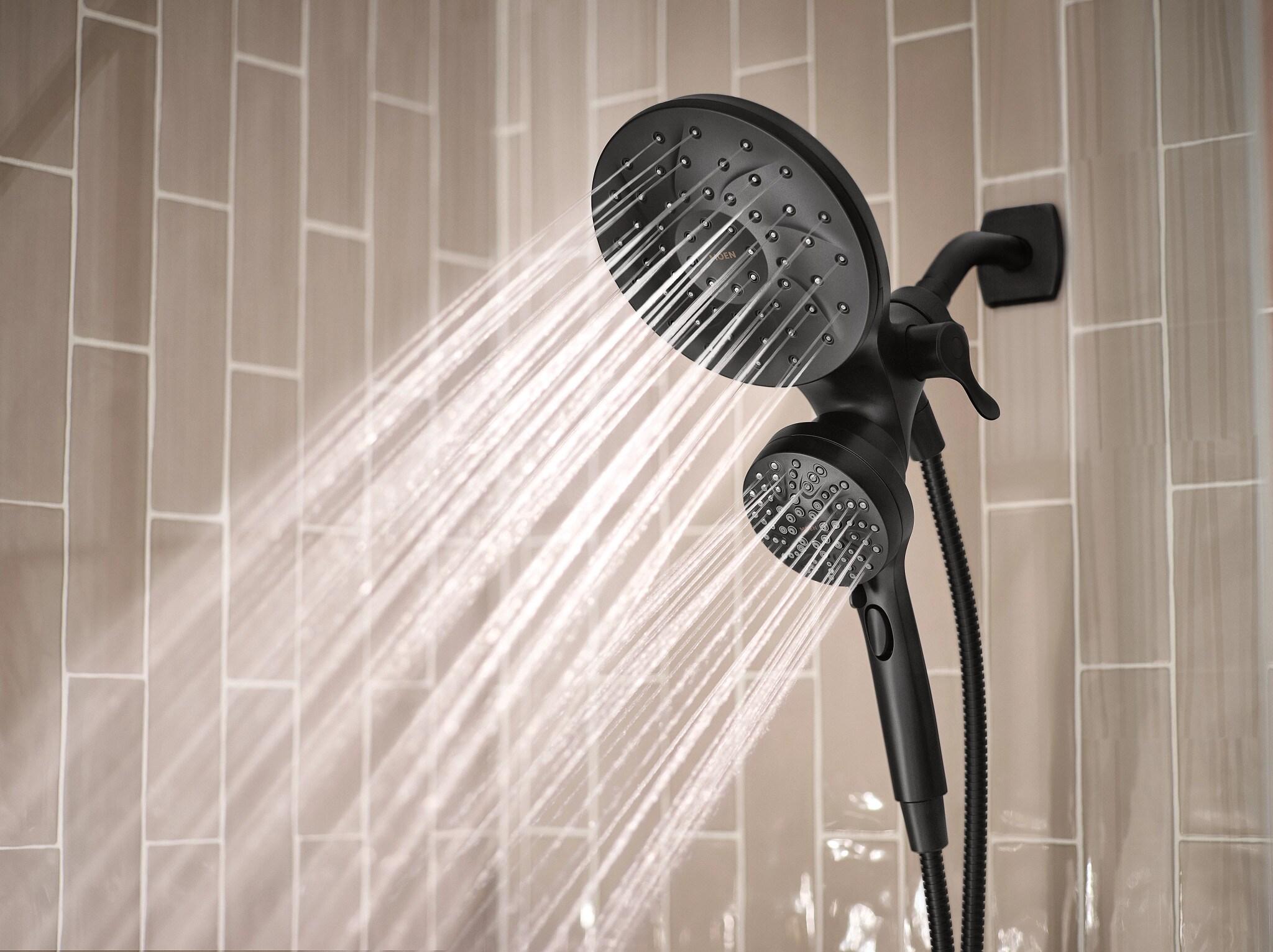Co-t Moen Engage Magnetix 2-In-1 Shower Head With Handheld Spray, Magnetic Docking System, Matte Black Finish, Multiple Spray Settings, 60" Kink-Free Hose J21BF6624