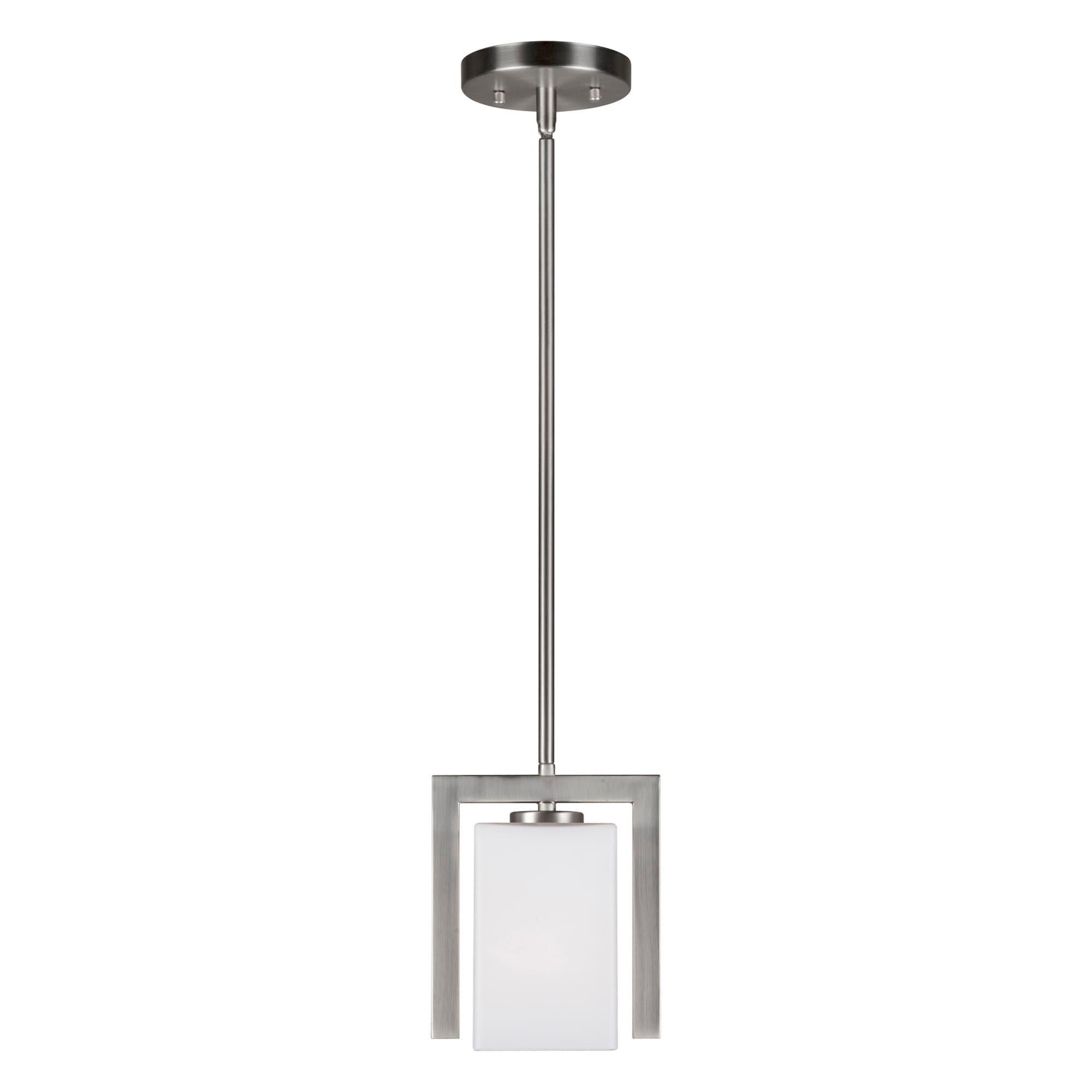 Forte Lighting 2569-01 1 Light 7" Wide Mini Pendant - Nickel