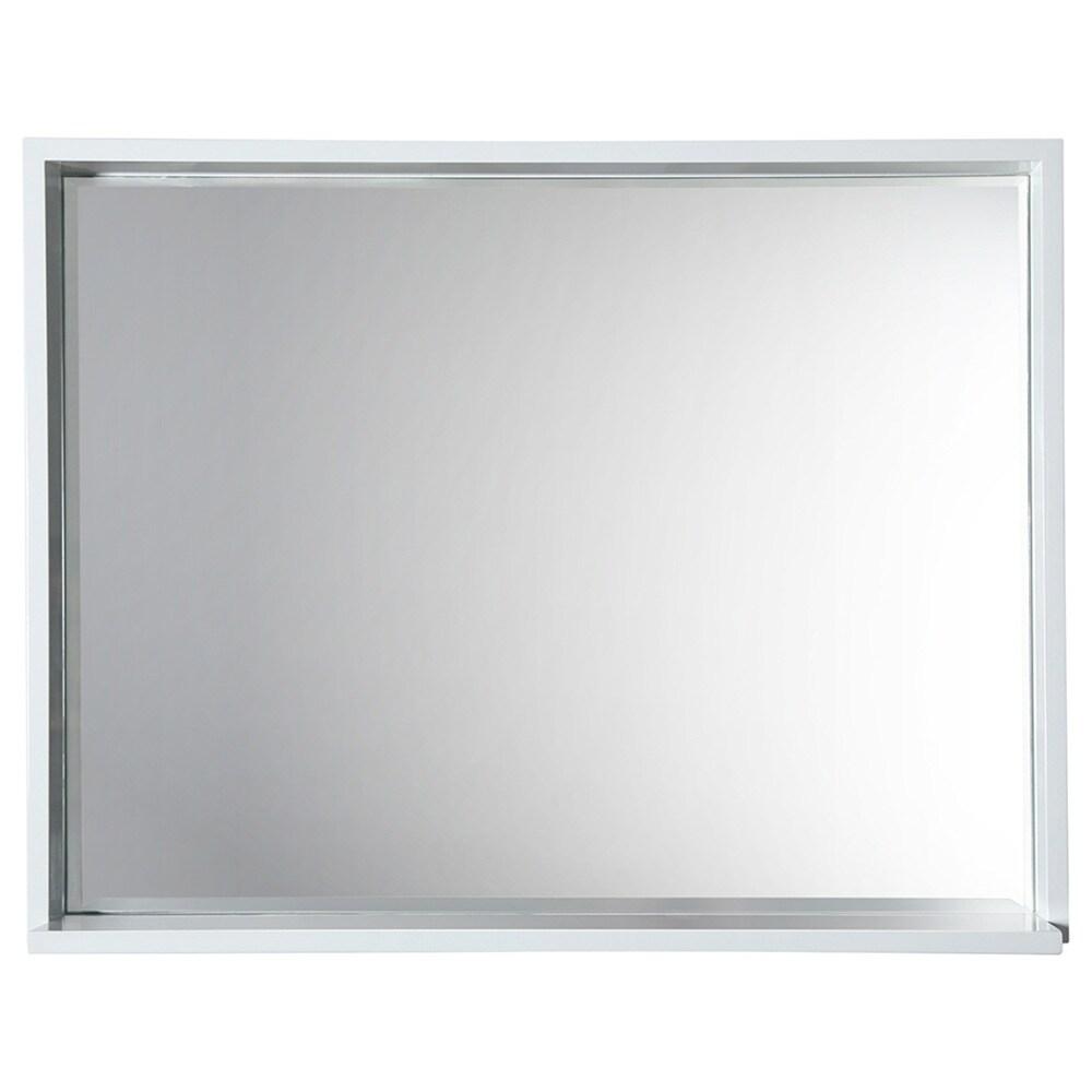 Fresca Allier 36" white Mirror with Shelf