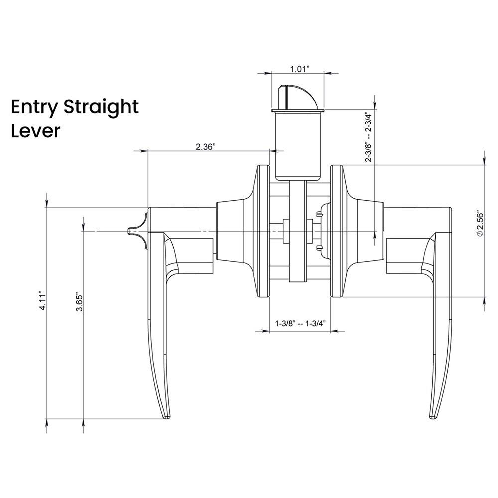 Premier Lock LEV06X-4 Keyed (Entry) Door Lever (Set of 4)