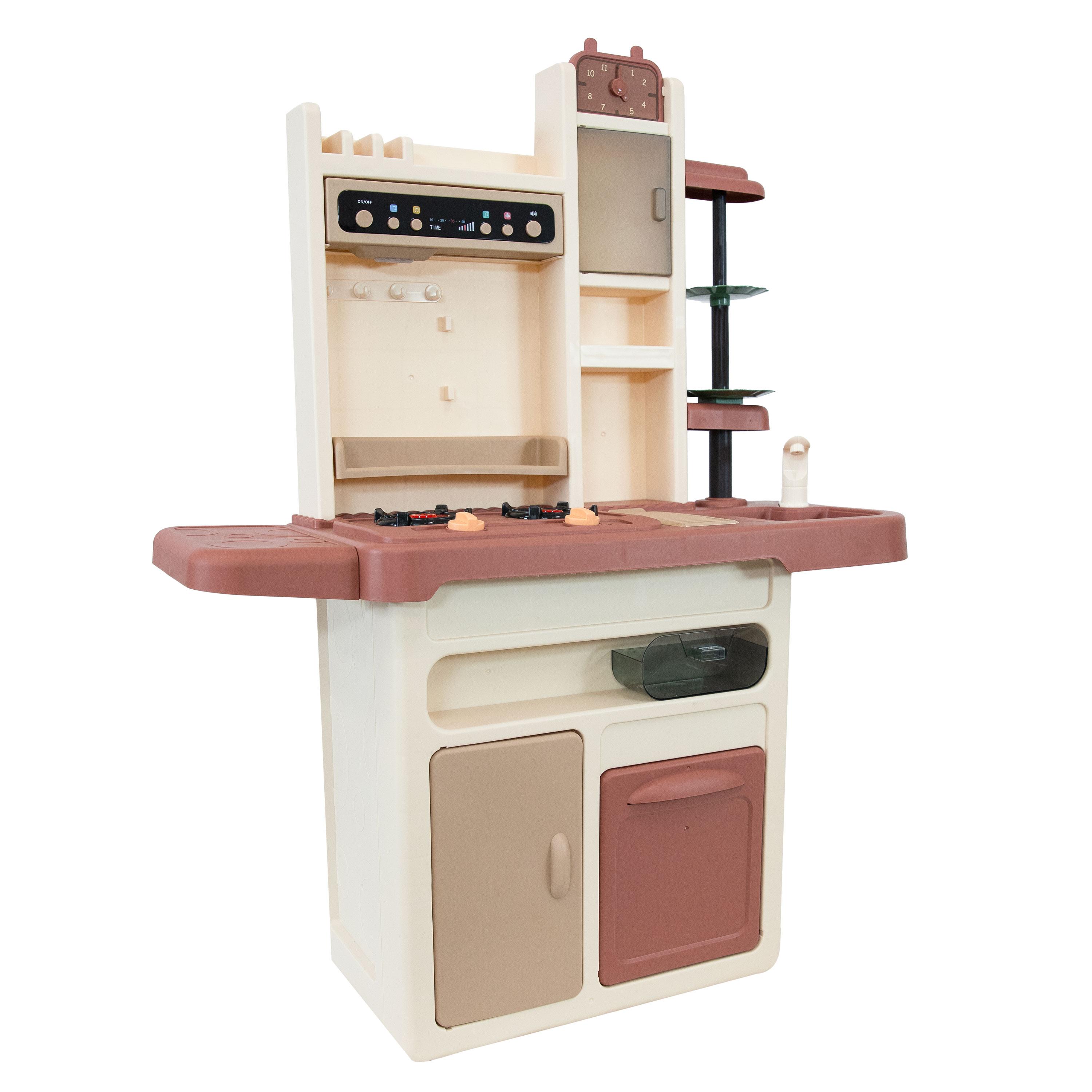 SunnyDaze Decor Mini Meals Kitchen Playset with Light, Sounds and Cooking Effects