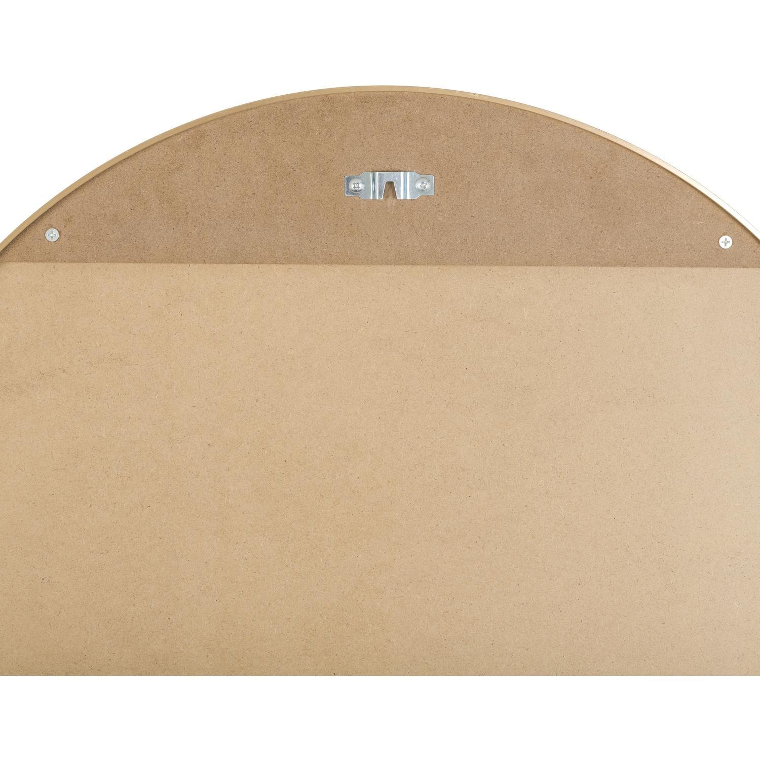 Aranya Rectangular Wood Silver and Gold Bathroom Vanity Mirror