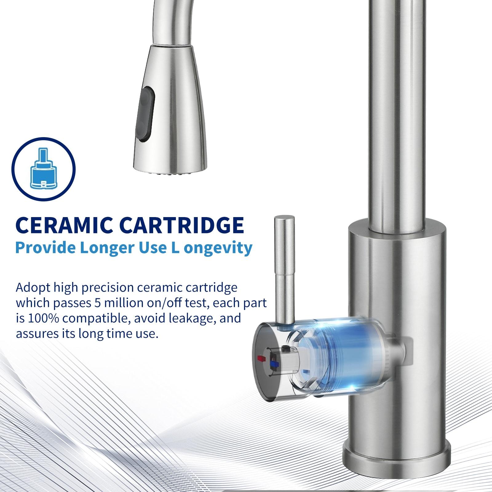 VIBRANTBATH Pull Out Kitchen Faucet