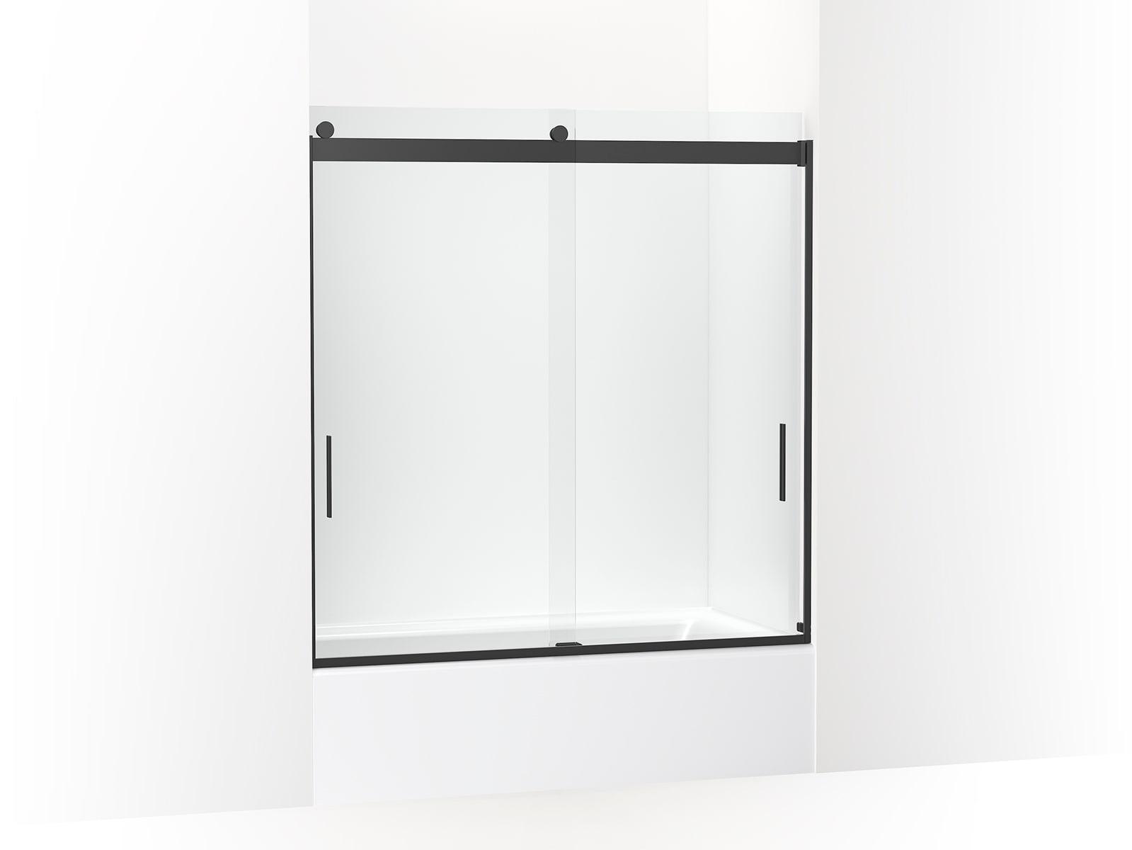 Levity 59.62" x 62" Bypass Bath Door with CleanCoat® Technology
