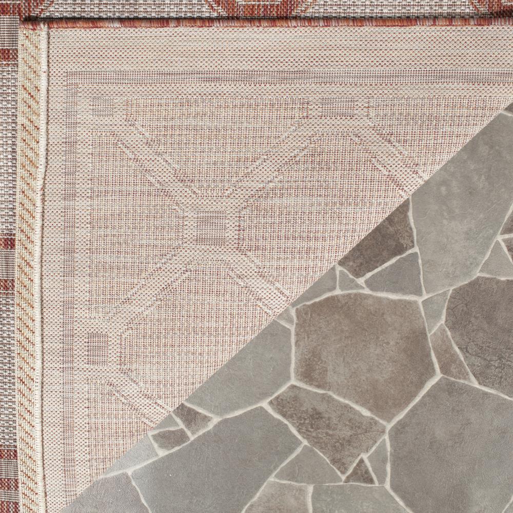 Courtyard CY8474 Power Loomed Indoor/Outdoor Area Rug - Red/Beige - 6'7"x9'6" - Safavieh.