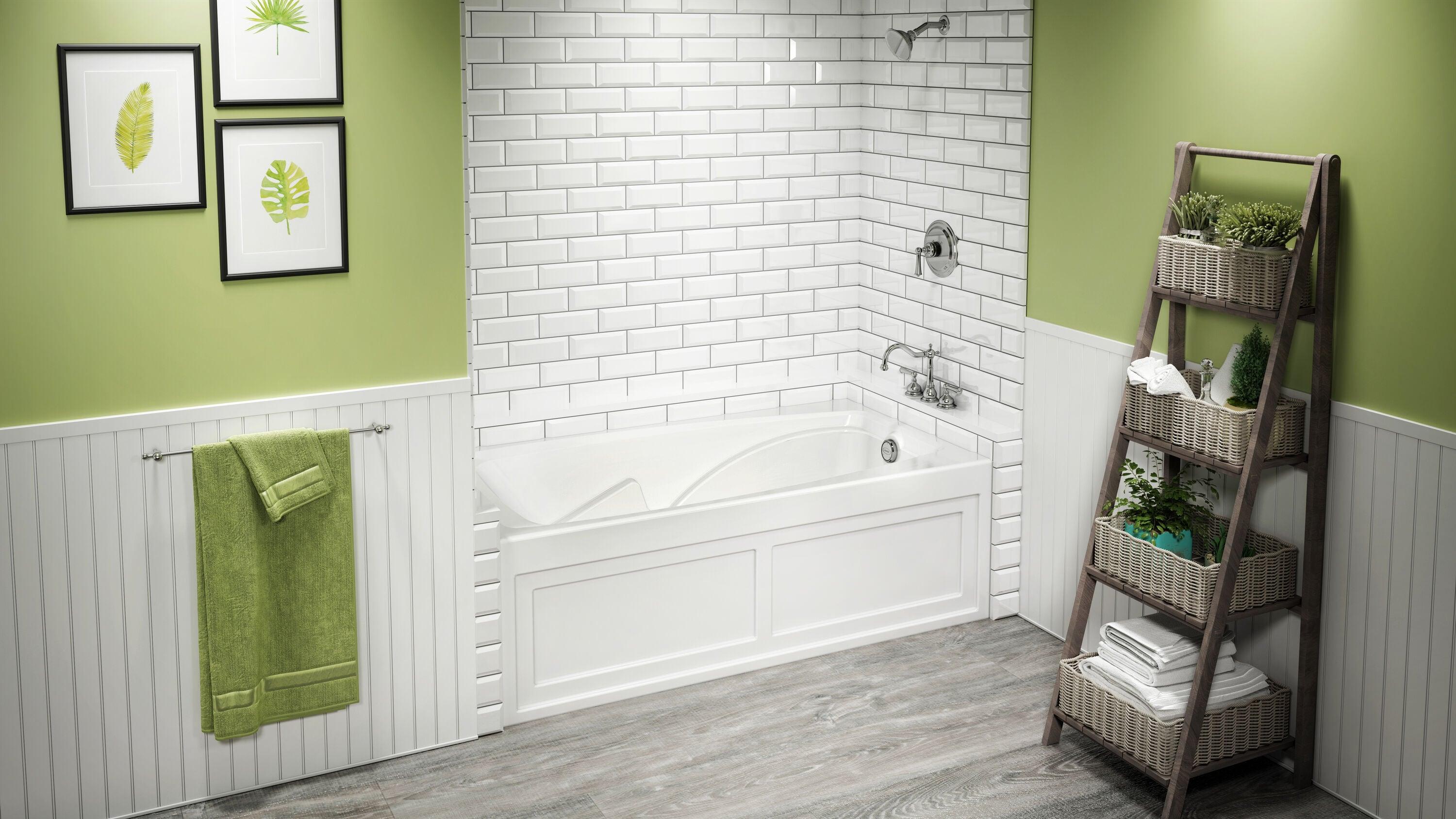 Cetra 60" x 36" Alcove Whirlpool Bathtub