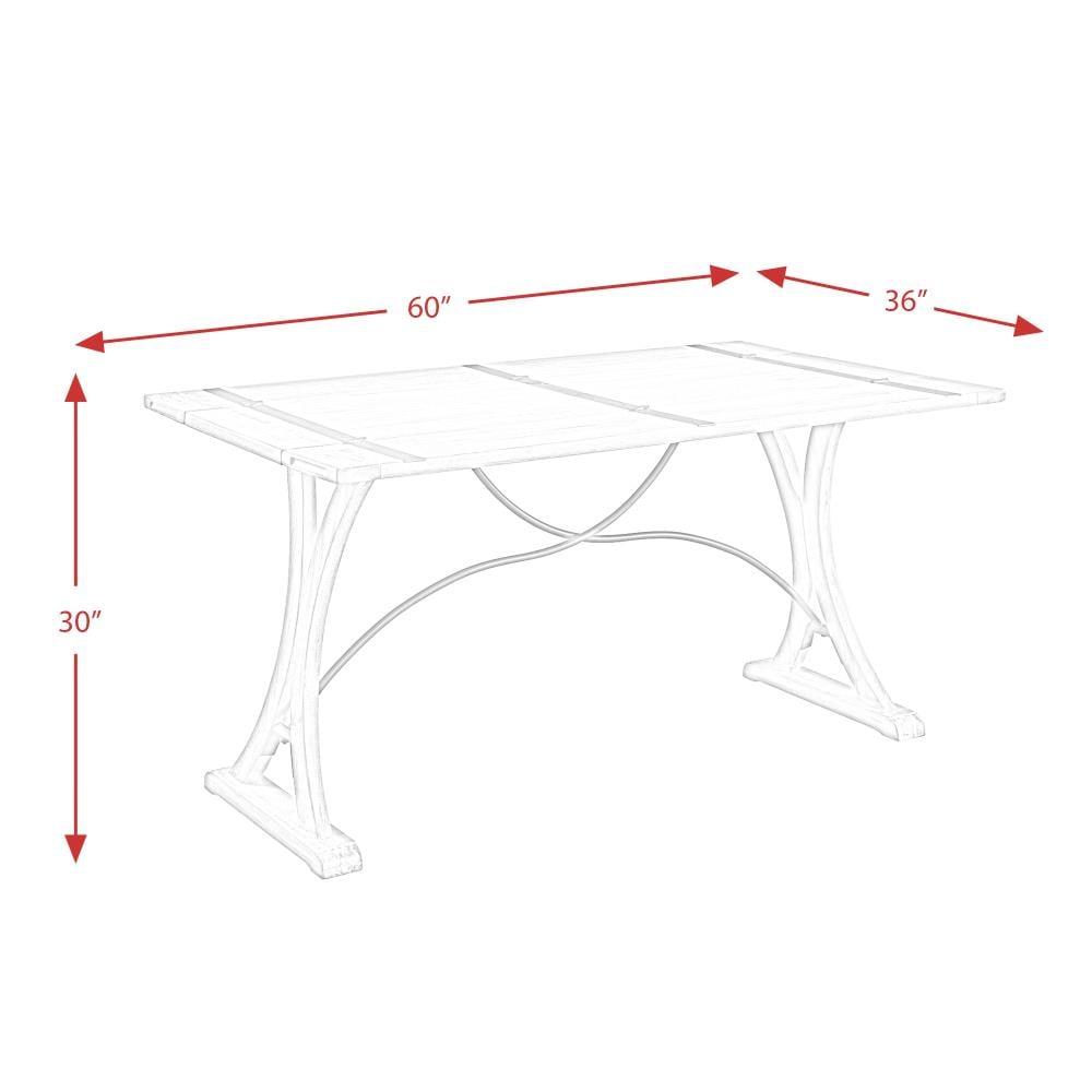 Camden Folding Top Extendable Dining Table Dark Brown - Picket House Furnishings