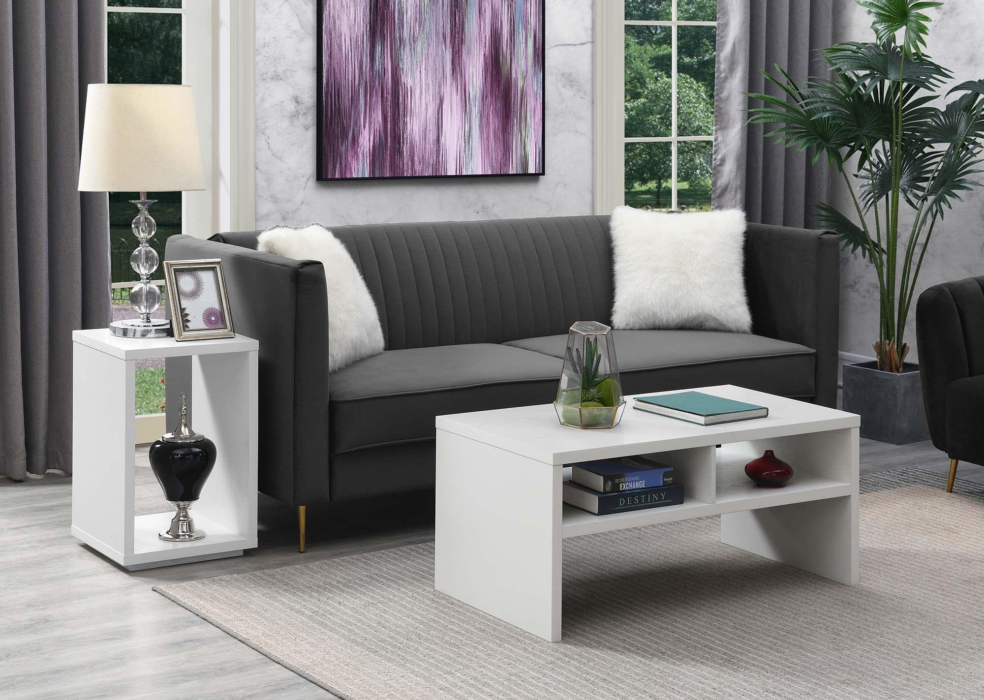 Convenience Concepts Northfield Admiral Deluxe Coffee Table with Shelves, Multiple Finishes