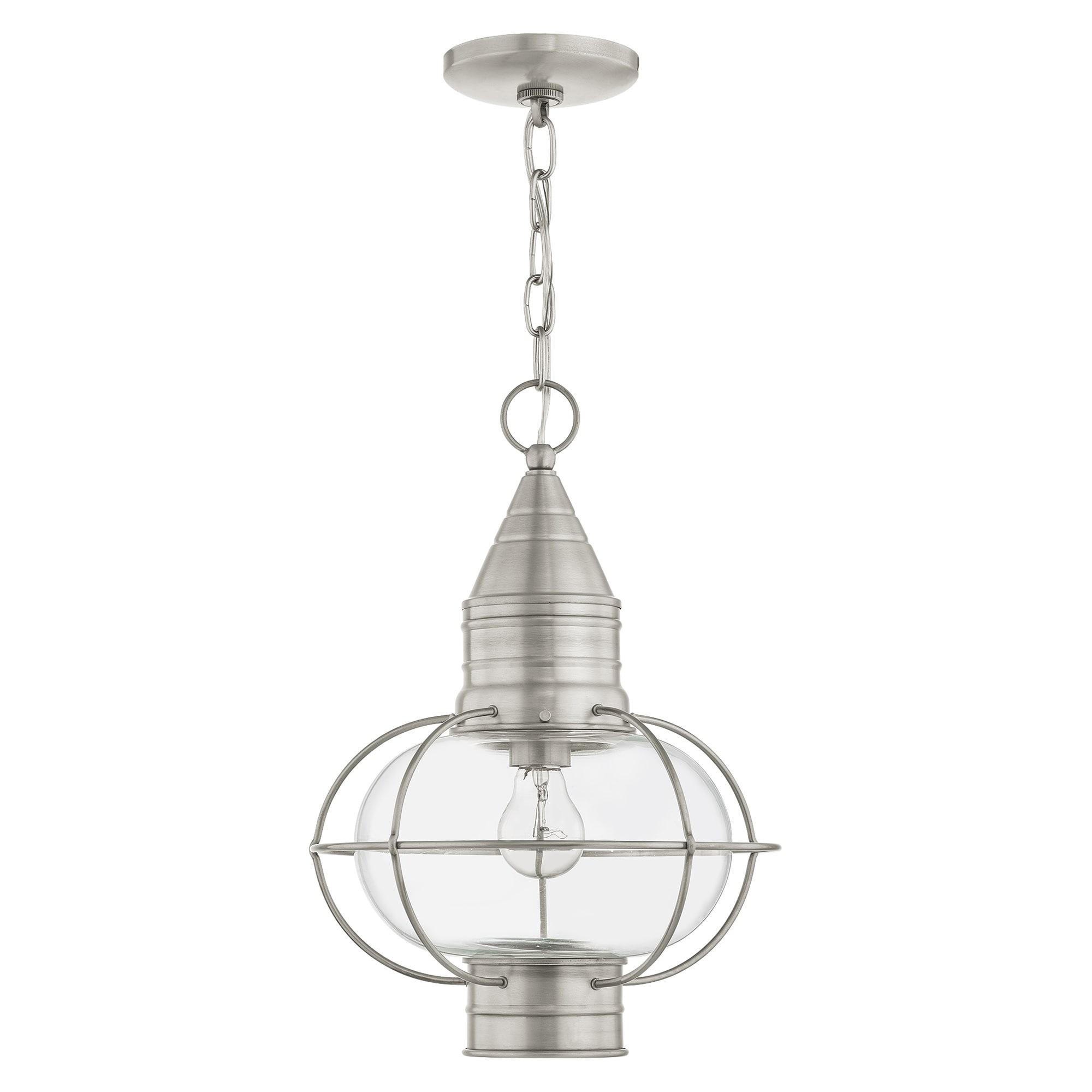 Livex Lighting Newburyport 1 - Light Pendant in  Brushed Nickel
